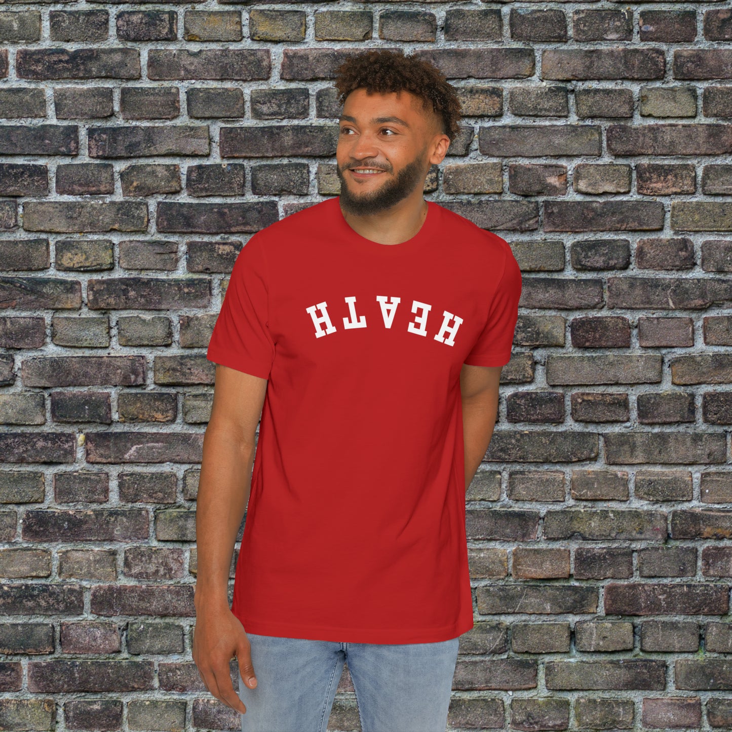 Upside down solid Heath T- Shirt