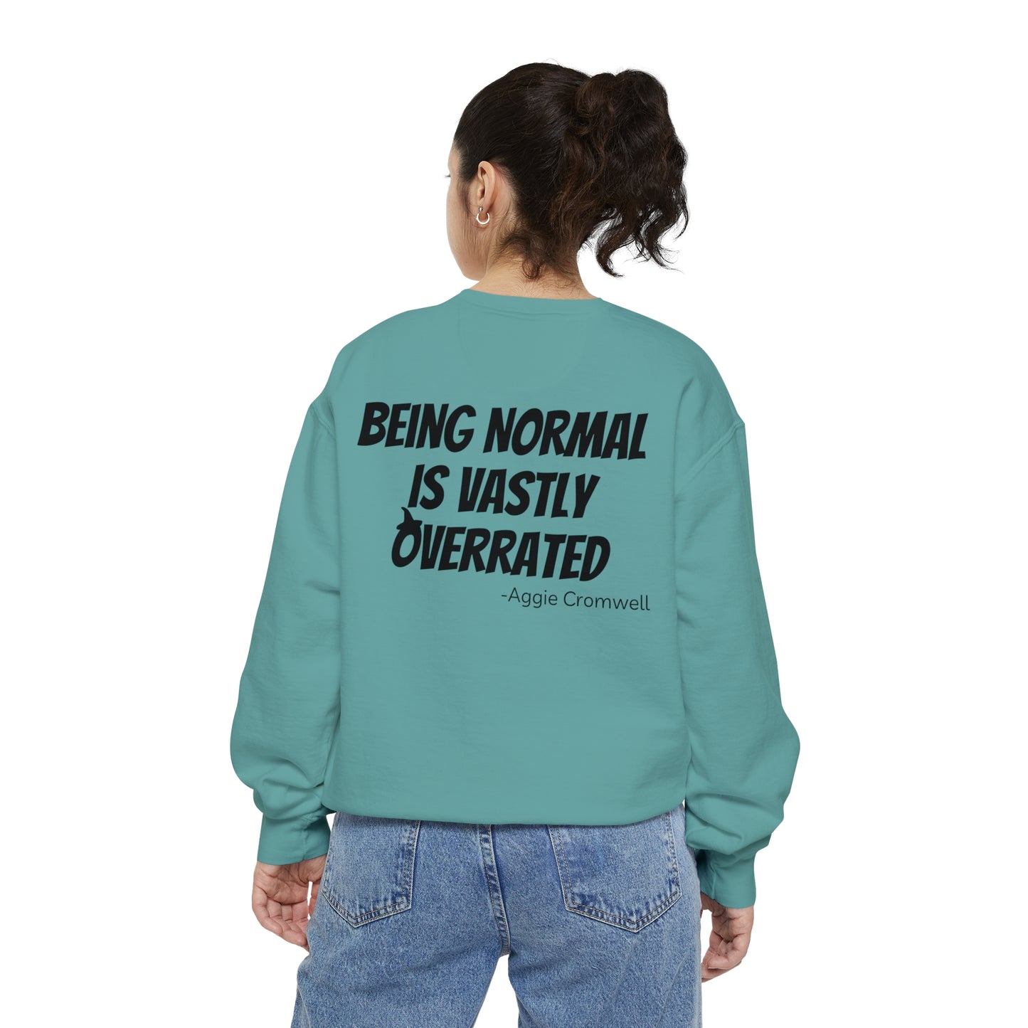 Skull Front, Vastly Overrated Back - Comfort Colors Pullover - Multi Color Options