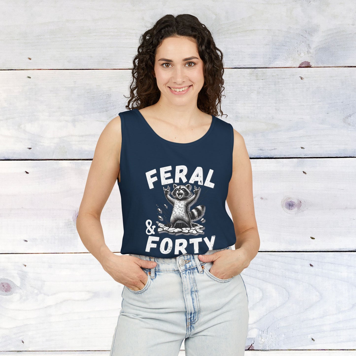 Feral & Forty Rockin' Comfort Colors Tank Top