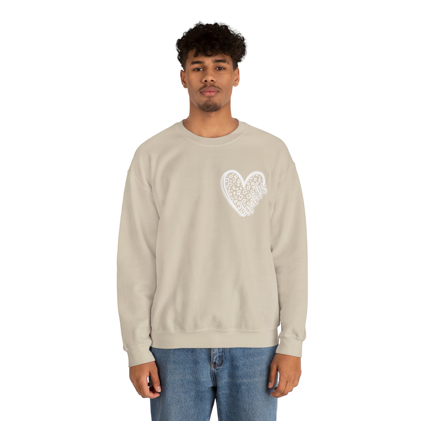 Hawks Cheetah Heart Sweater