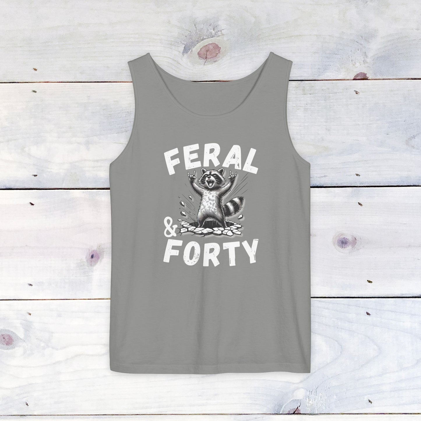 Feral & Forty Rockin' Comfort Colors Tank Top