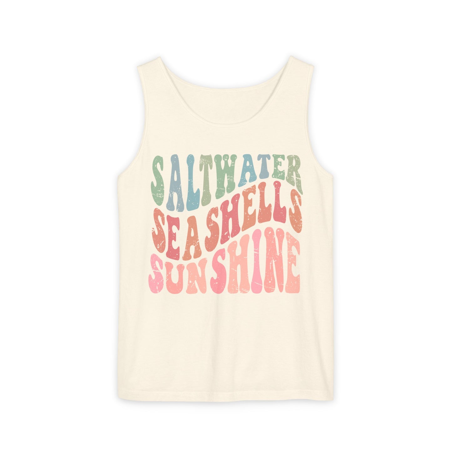 Saltwater, Seashells, Sunshine Tank - Comfort Colors