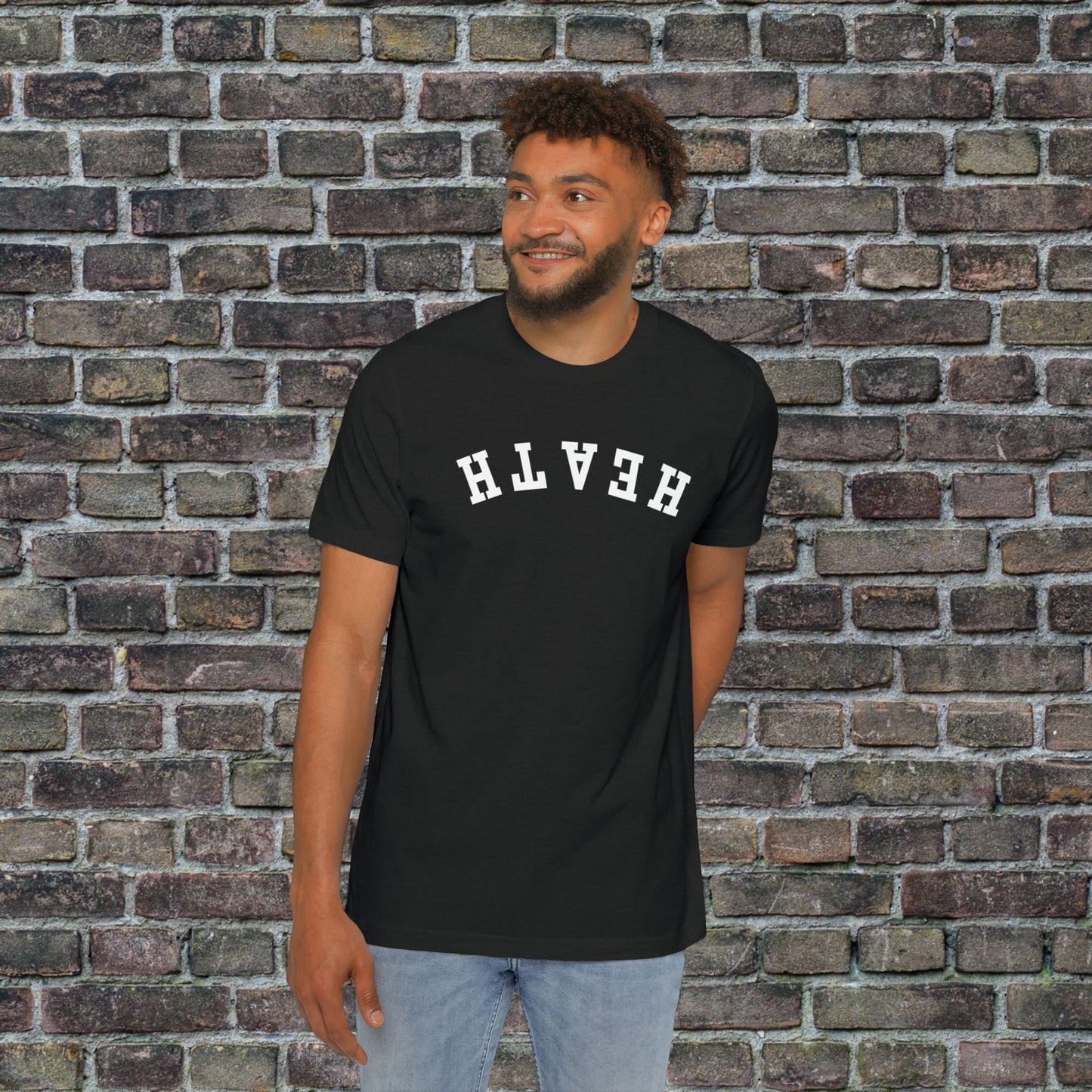 Upside down solid Heath T- Shirt