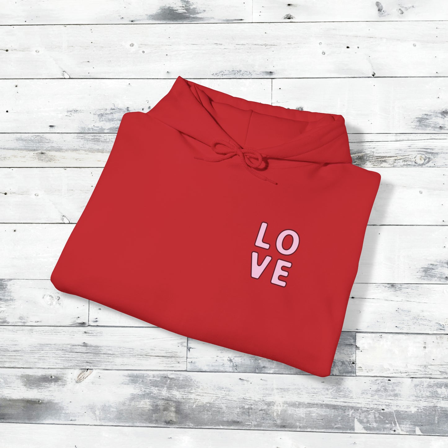 Valentines LOVE Hoodie - XOXO right cuff