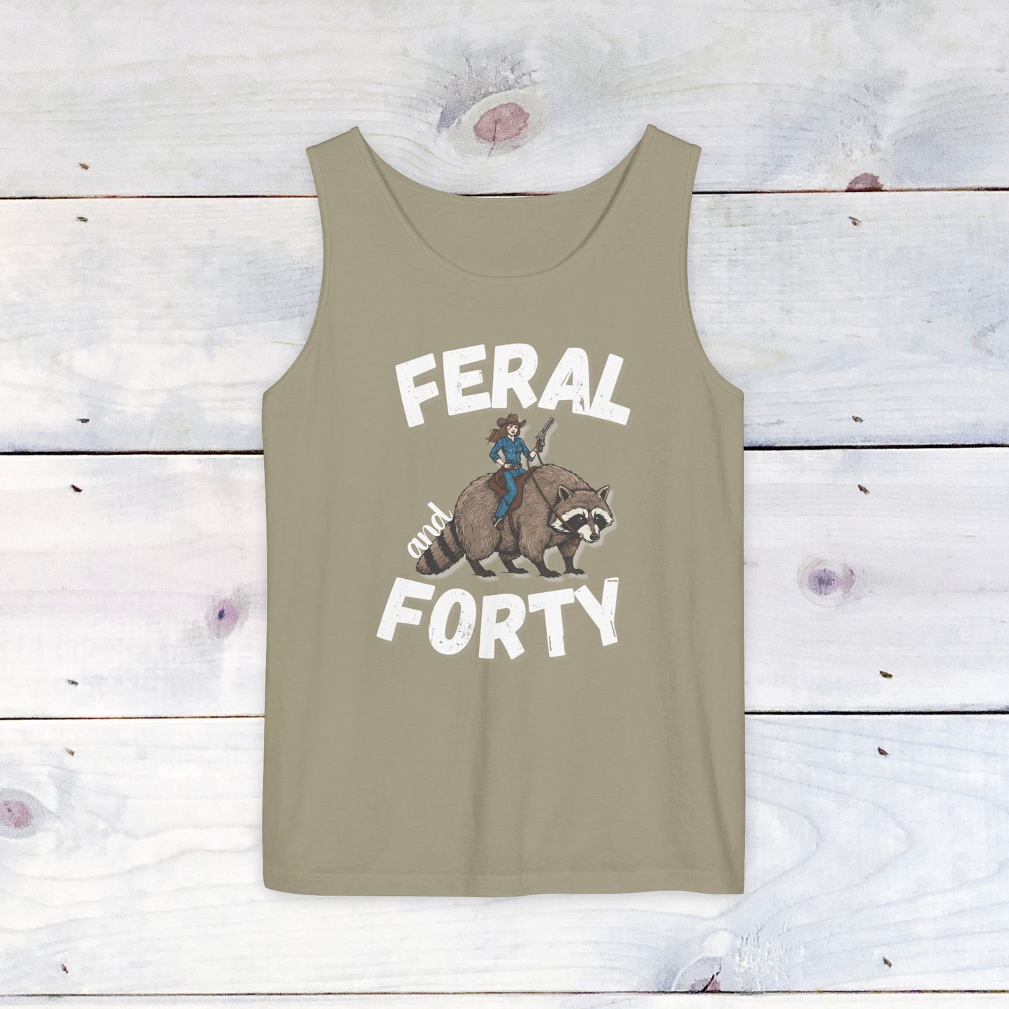 Feral & Forty Wild West Comfort Colors Tank Top