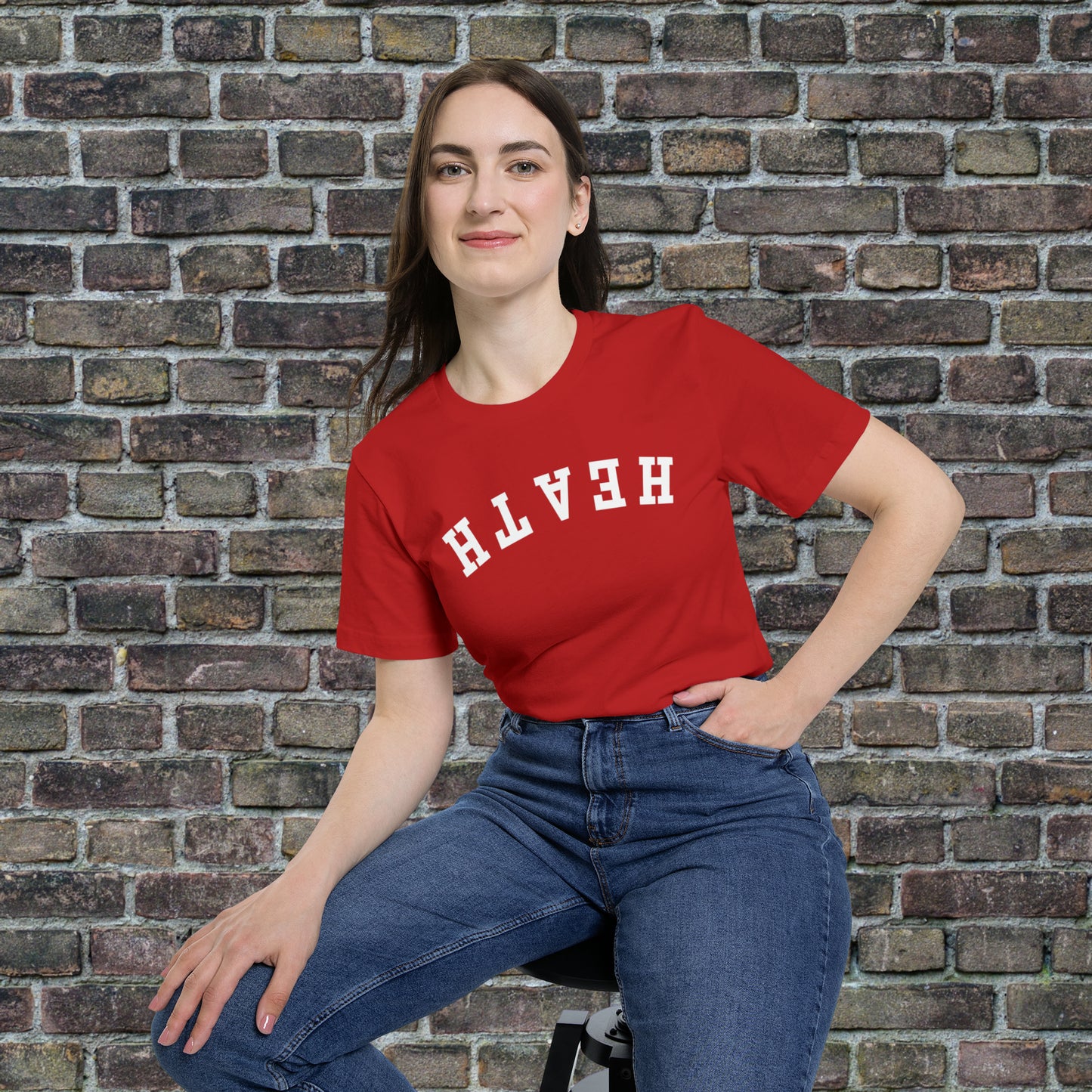 Upside down solid Heath T- Shirt