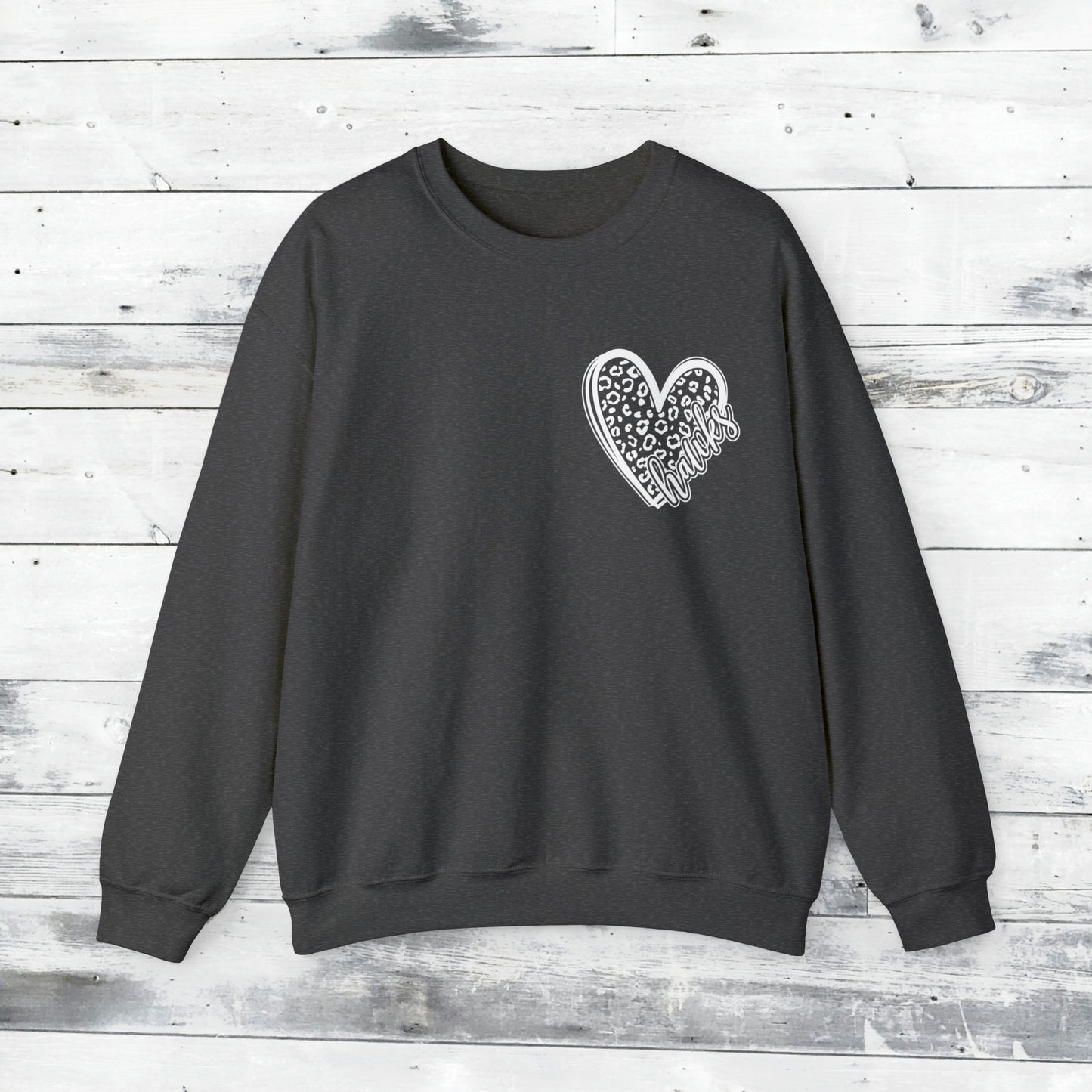 Hawks Cheetah Heart Sweater