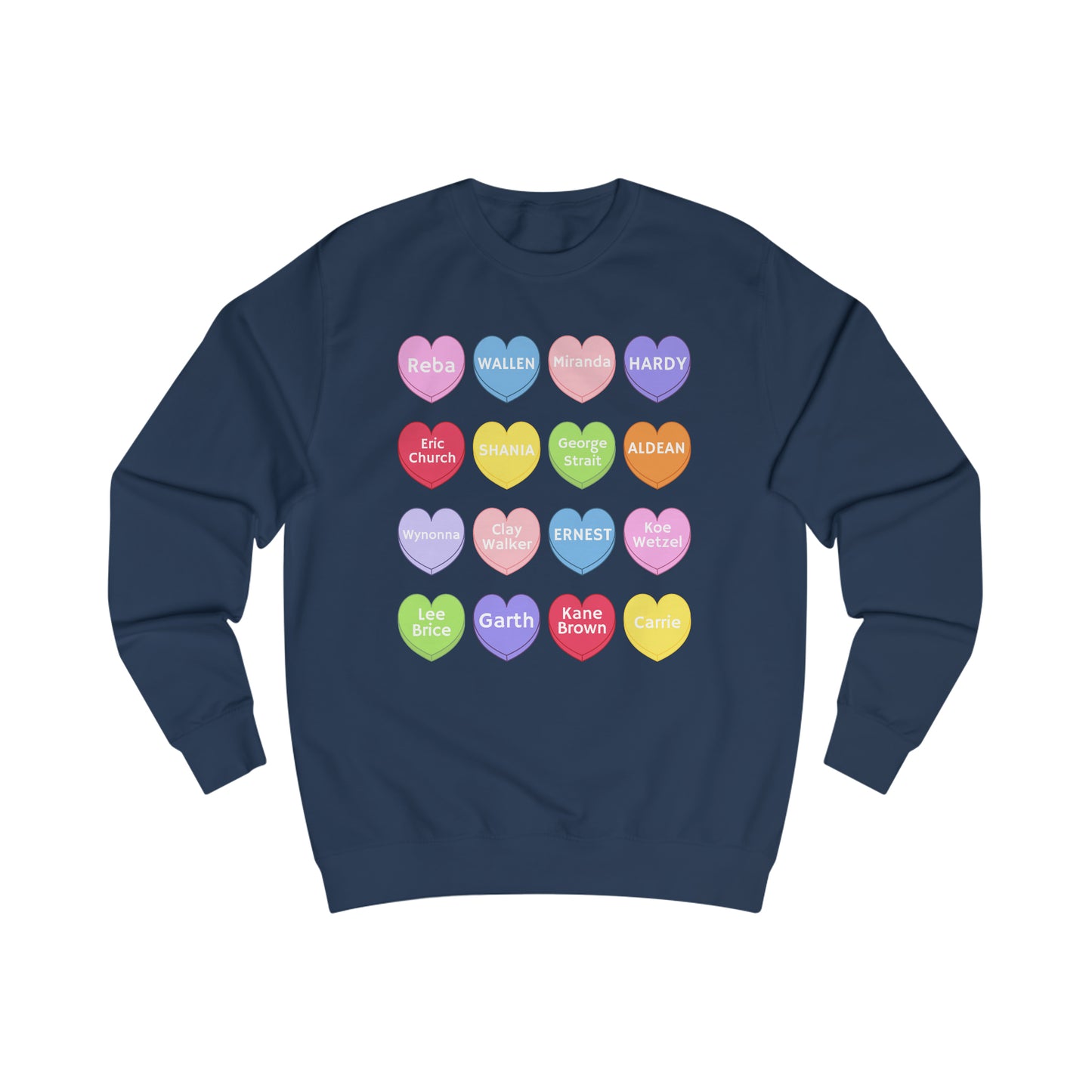Country Conversation Hearts Sweater