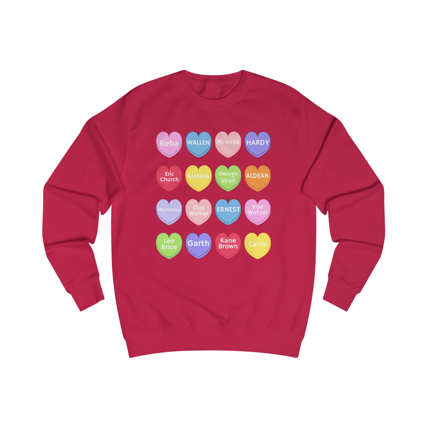 Country Conversation Hearts Sweater