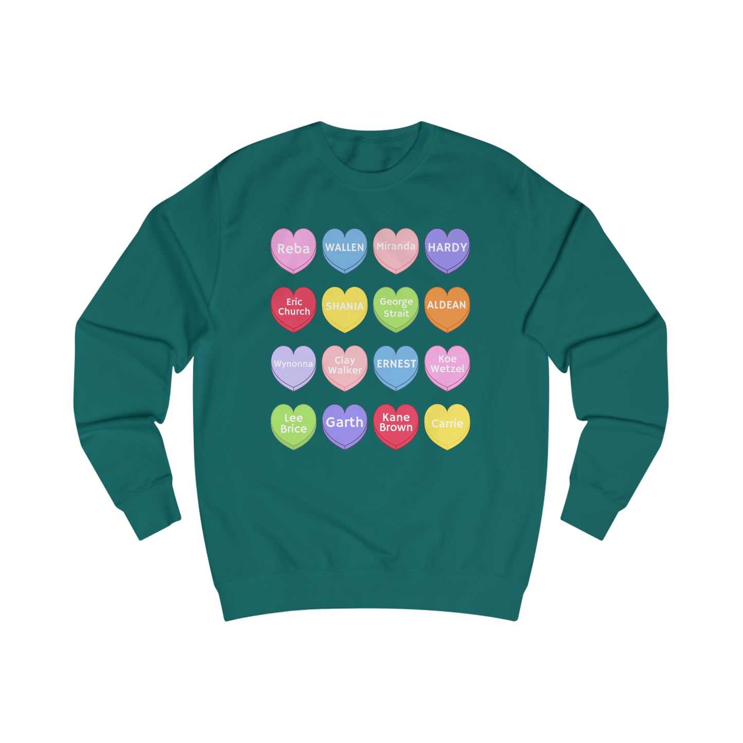 Country Conversation Hearts Sweater