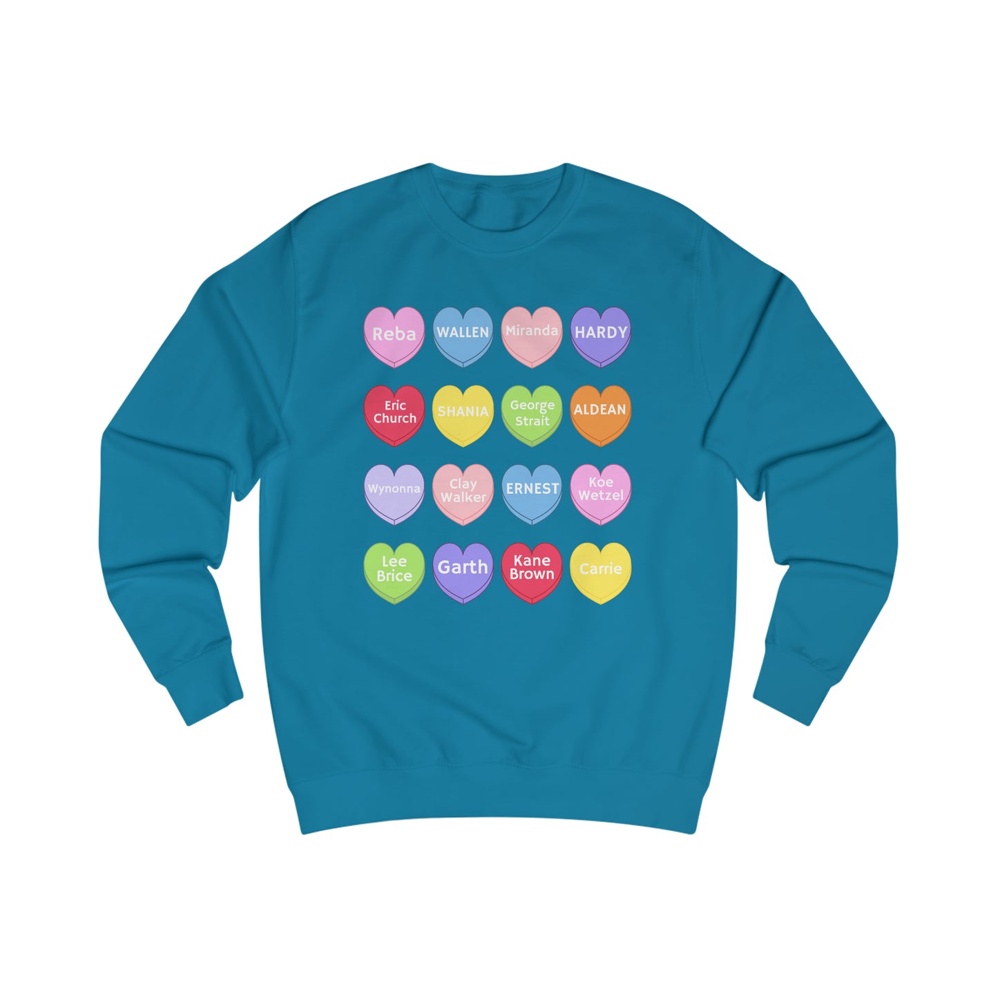 Country Conversation Hearts Sweater