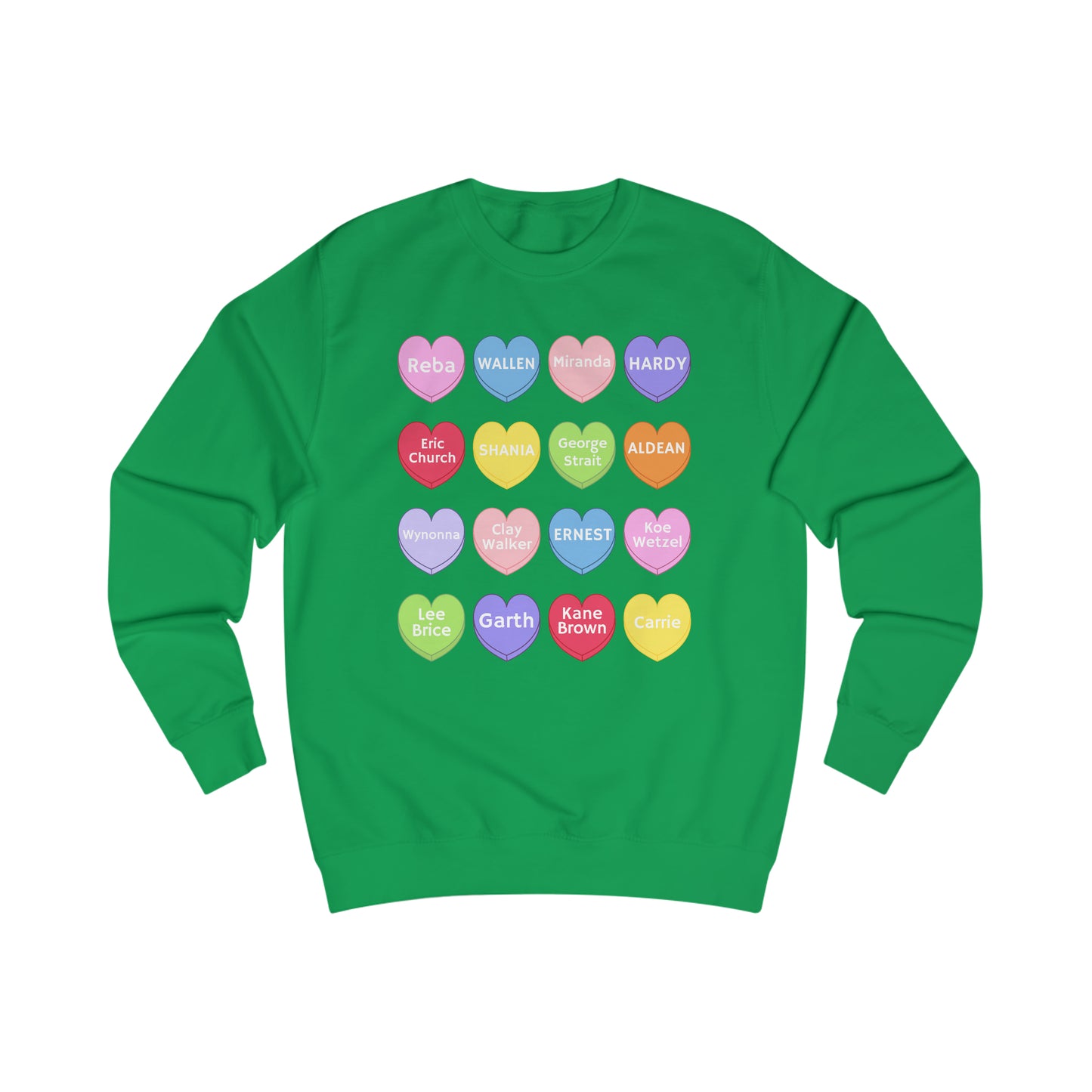 Country Conversation Hearts Sweater