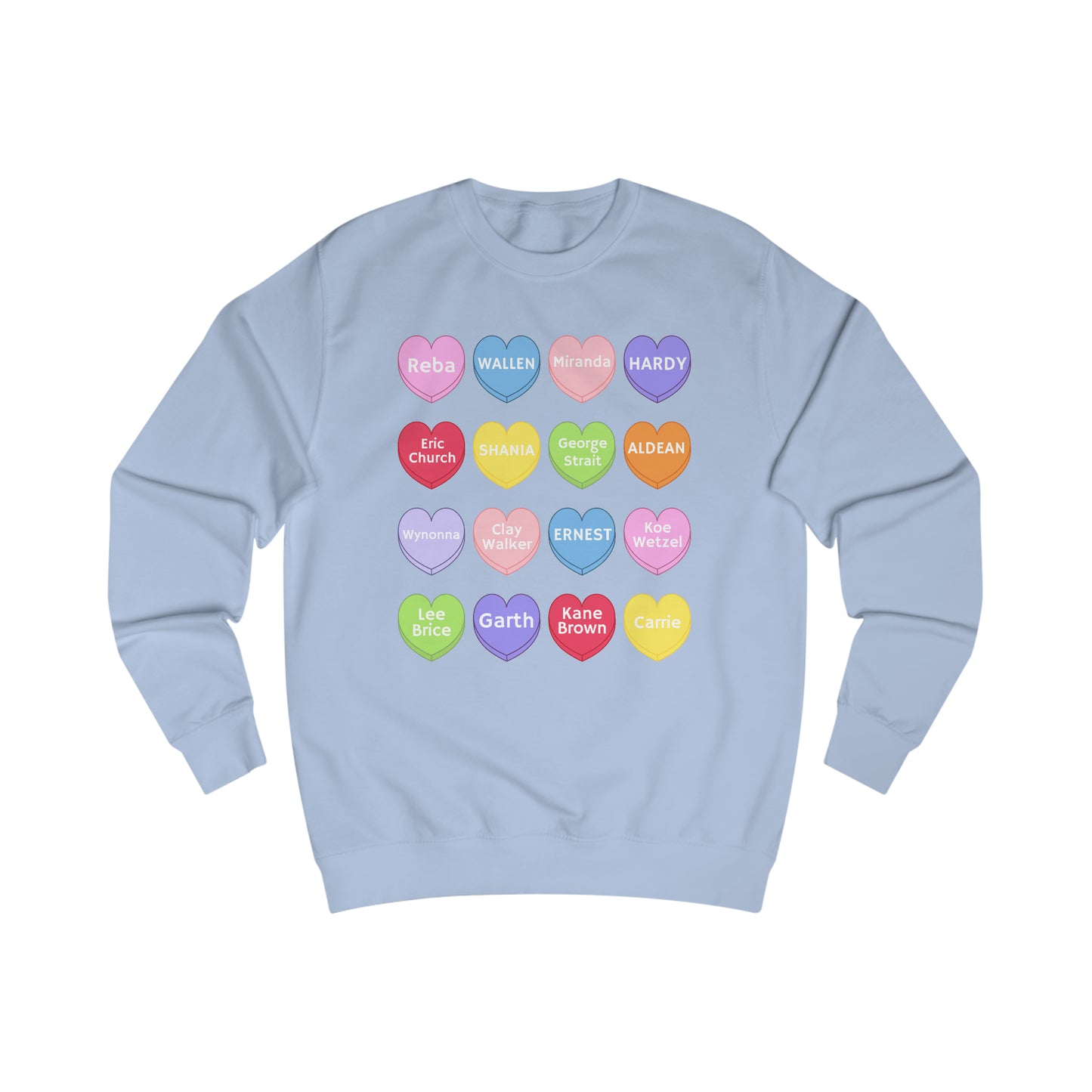 Country Conversation Hearts Sweater