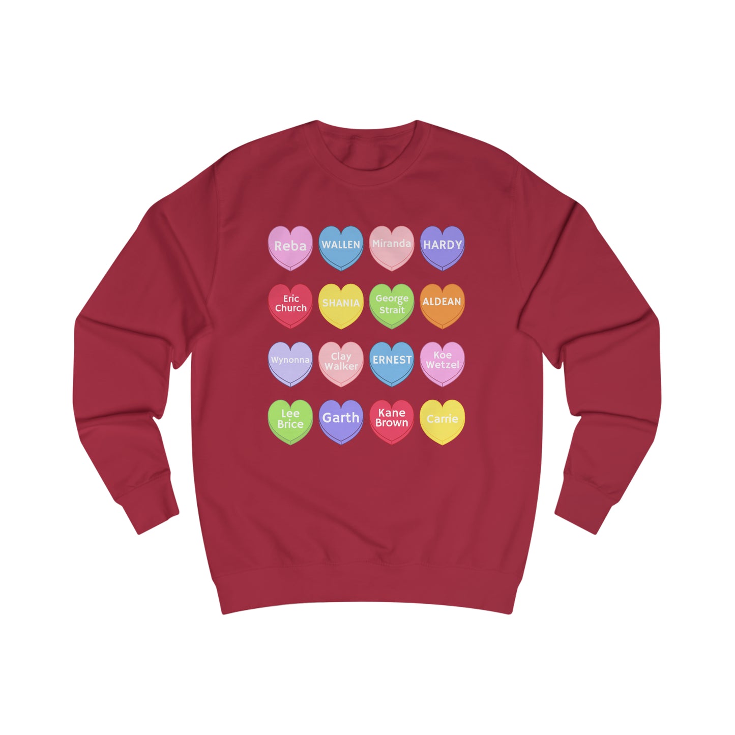 Country Conversation Hearts Sweater