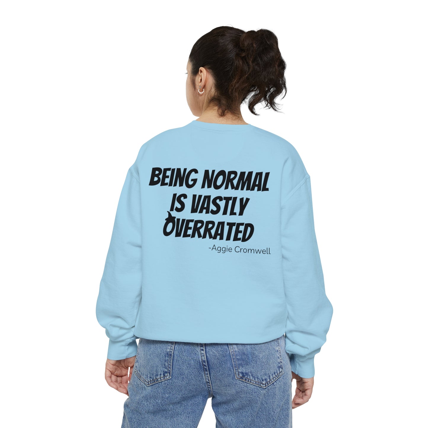 Skull Front, Vastly Overrated Back - Comfort Colors Pullover - Multi Color Options