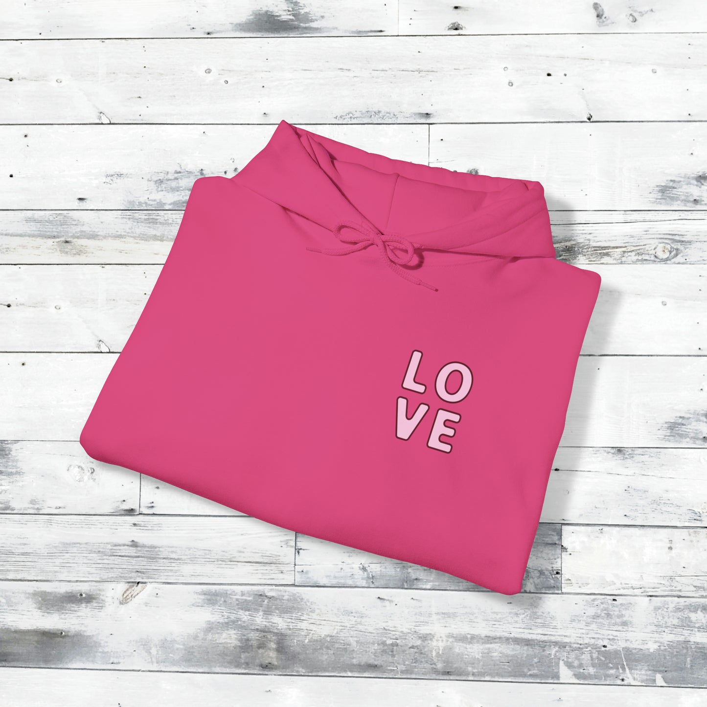 Valentines LOVE Hoodie - XOXO right cuff