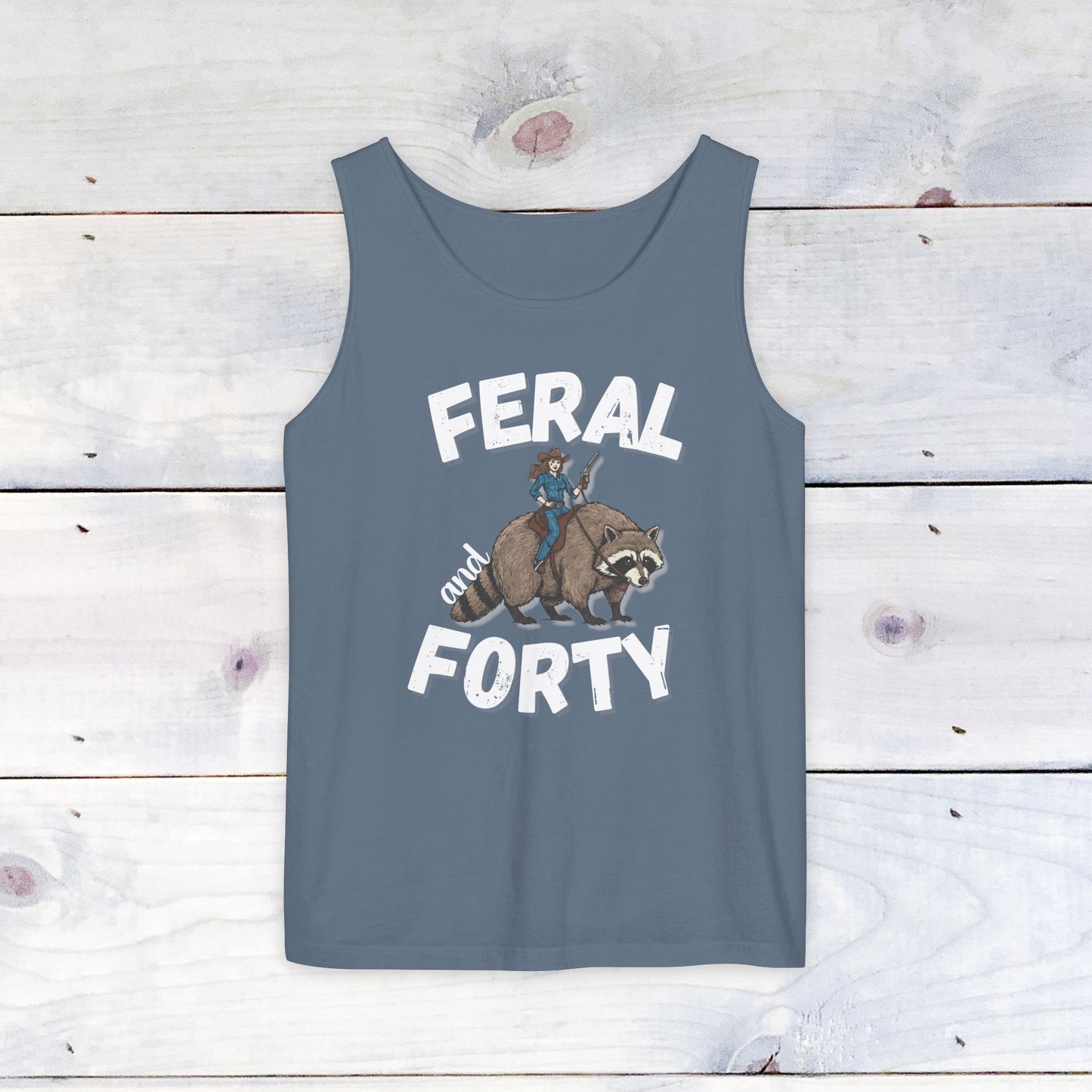 Feral & Forty Wild West Comfort Colors Tank Top