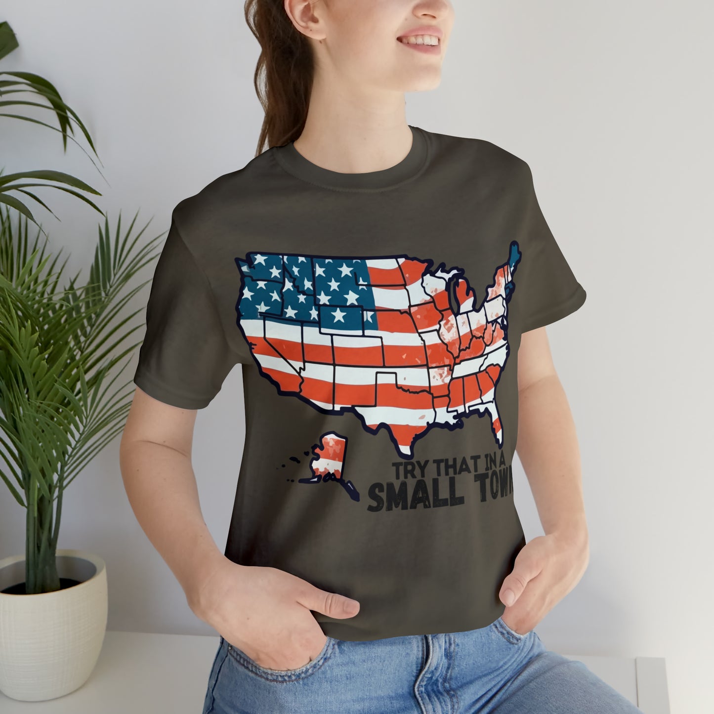 Try That in a Small Town - America Front Graphic - Aldean - Unisex Classic T-Shirt