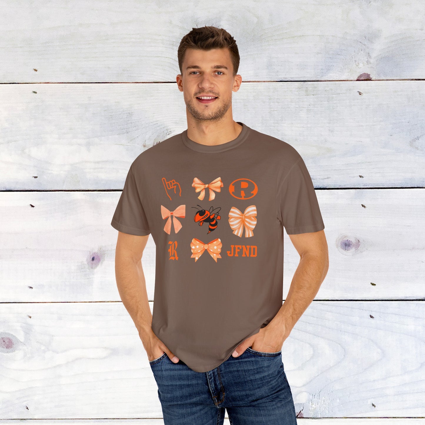 Rockwal Yellowjacket Bow Comfort Colors T