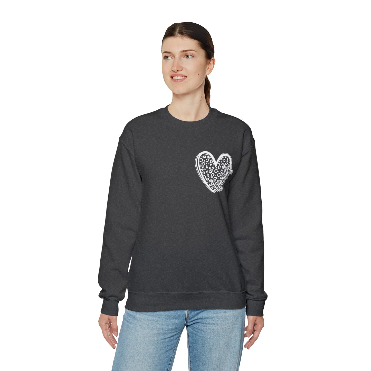 Hawks Cheetah Heart Sweater