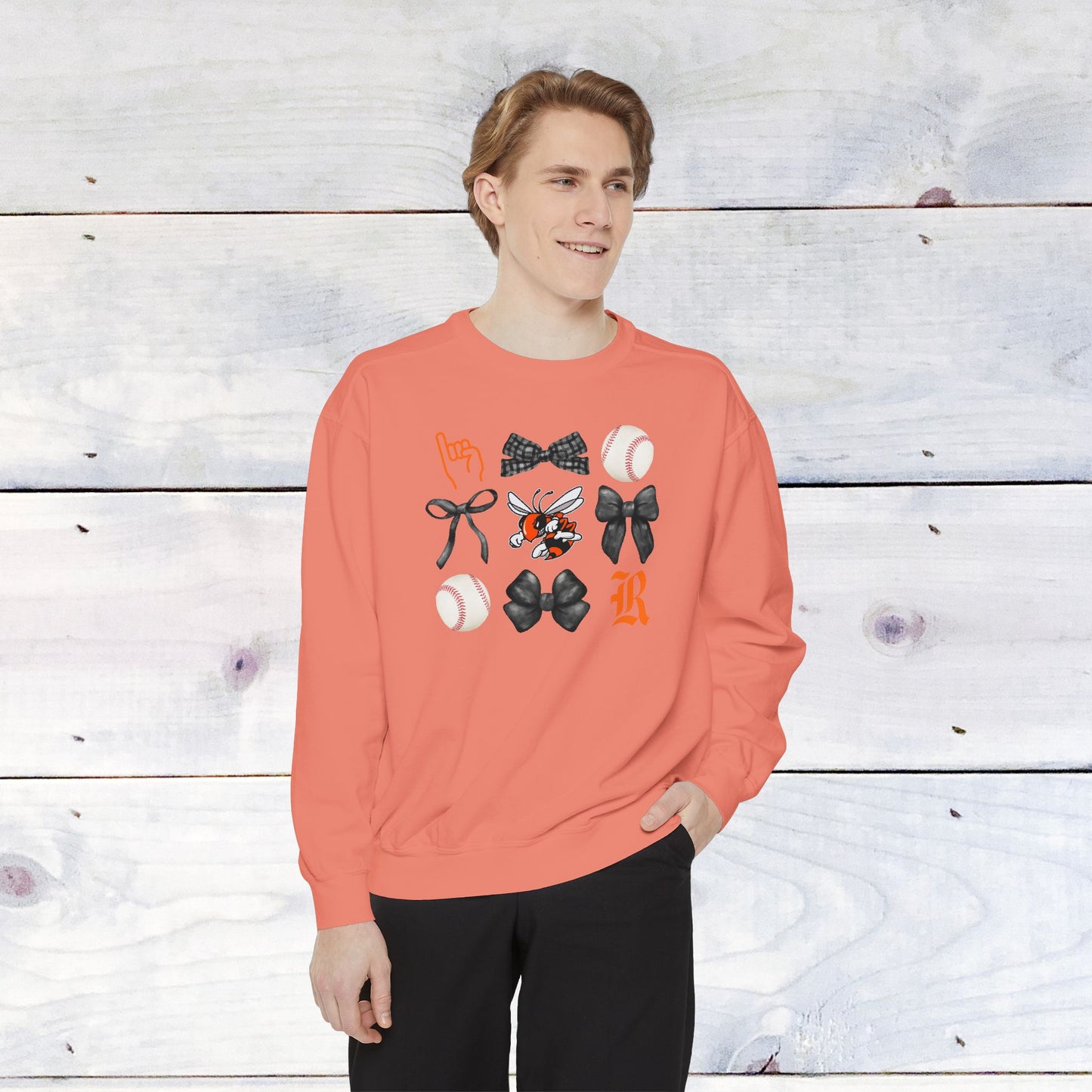 The GRID Rockwall Baseball Comfort Colors Sweater