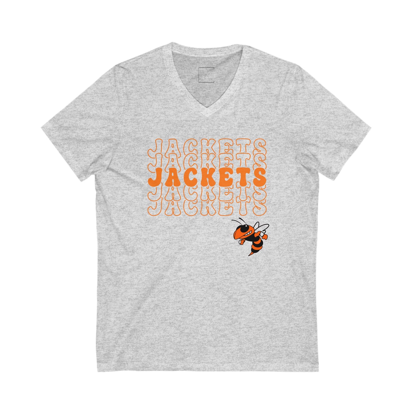 Jackets jackets JACKETS Unisex V-Neck Tee