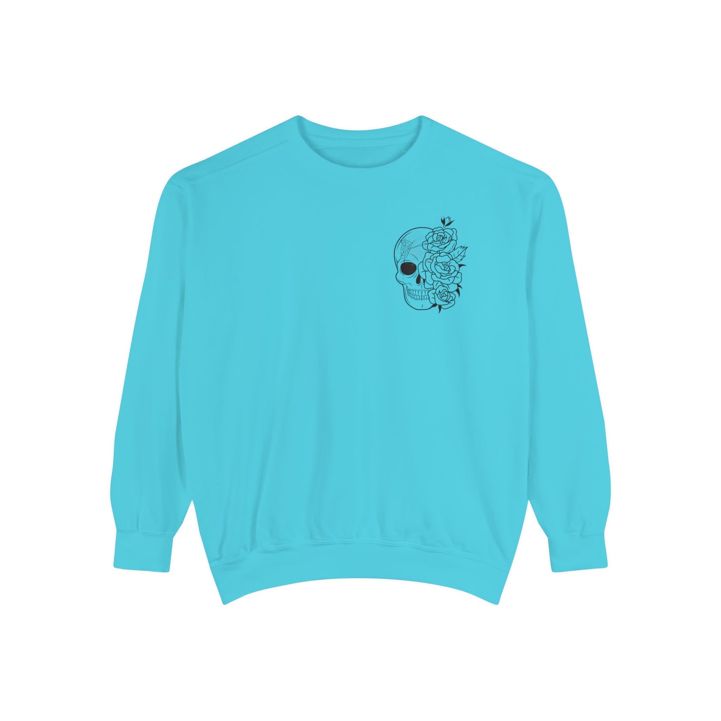 Skull Front, Vastly Overrated Back - Comfort Colors Pullover - Multi Color Options