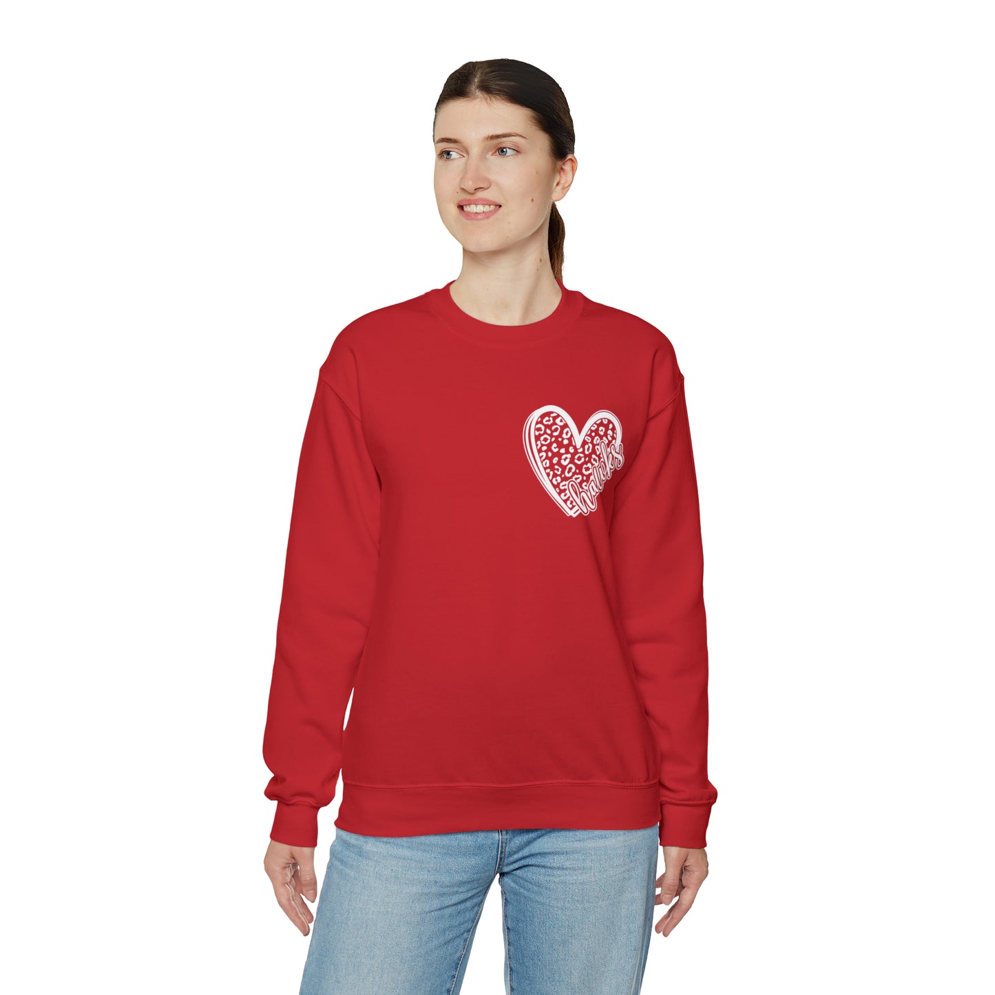 Hawks Cheetah Heart Sweater