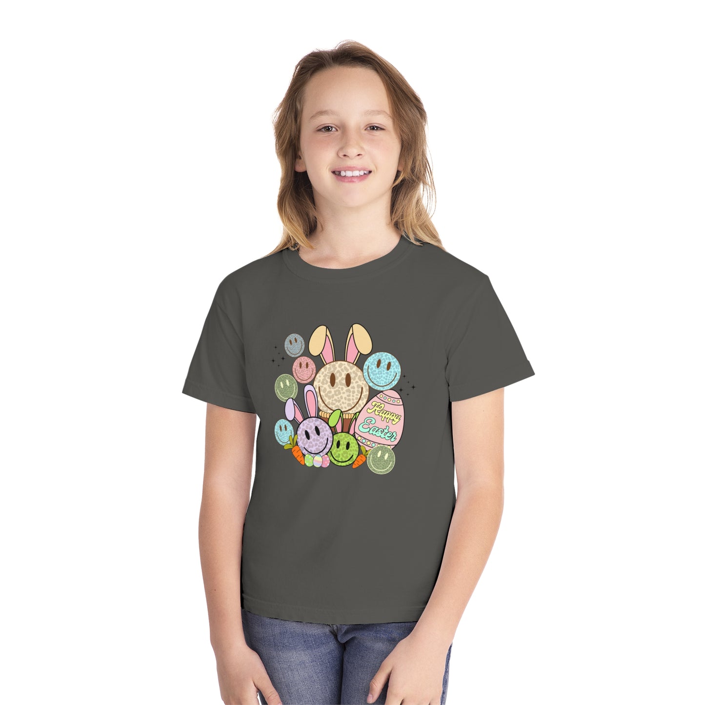 Funky Easter Youth Comfort Colors Tee