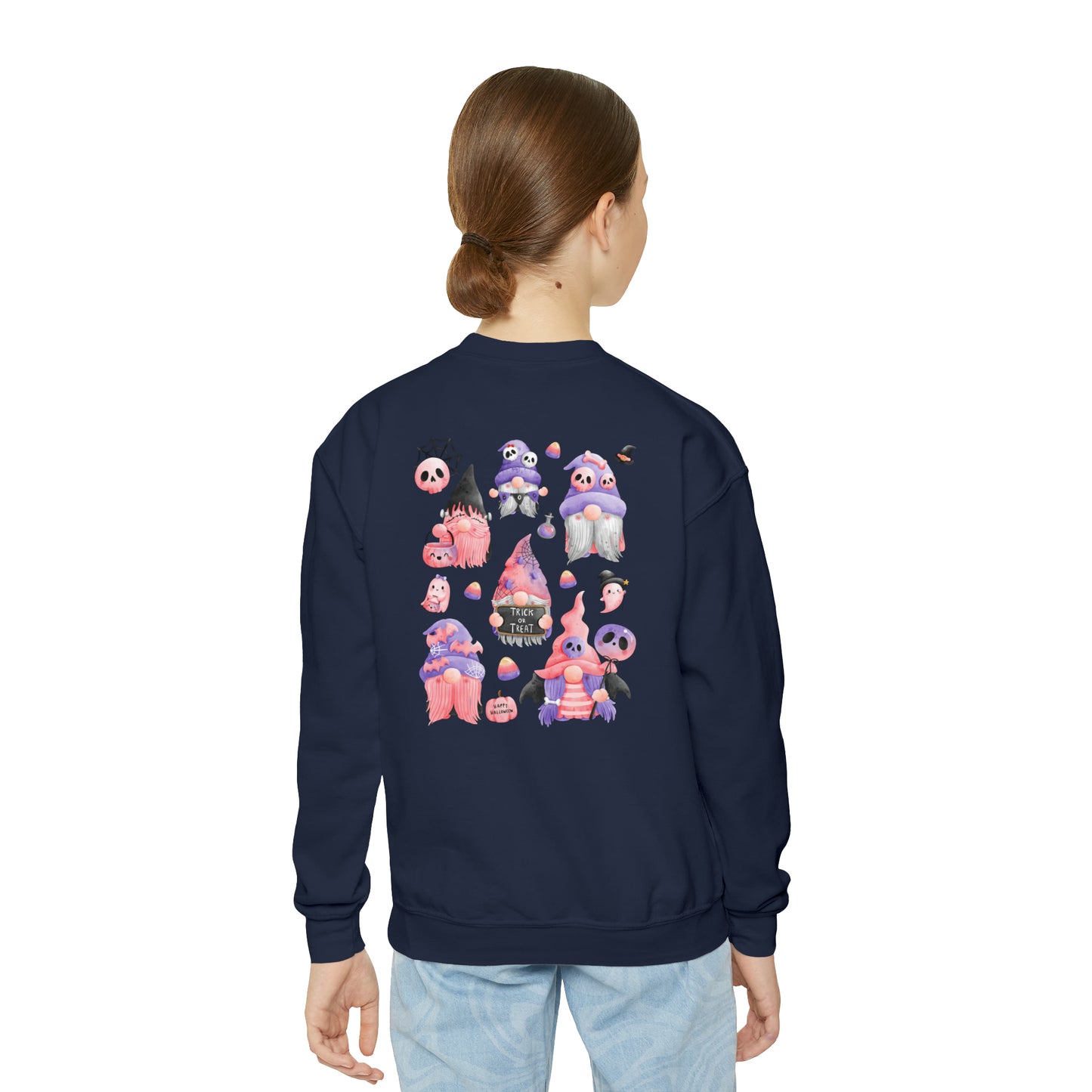 Girls Youth Halloween Gnome Sweater 2