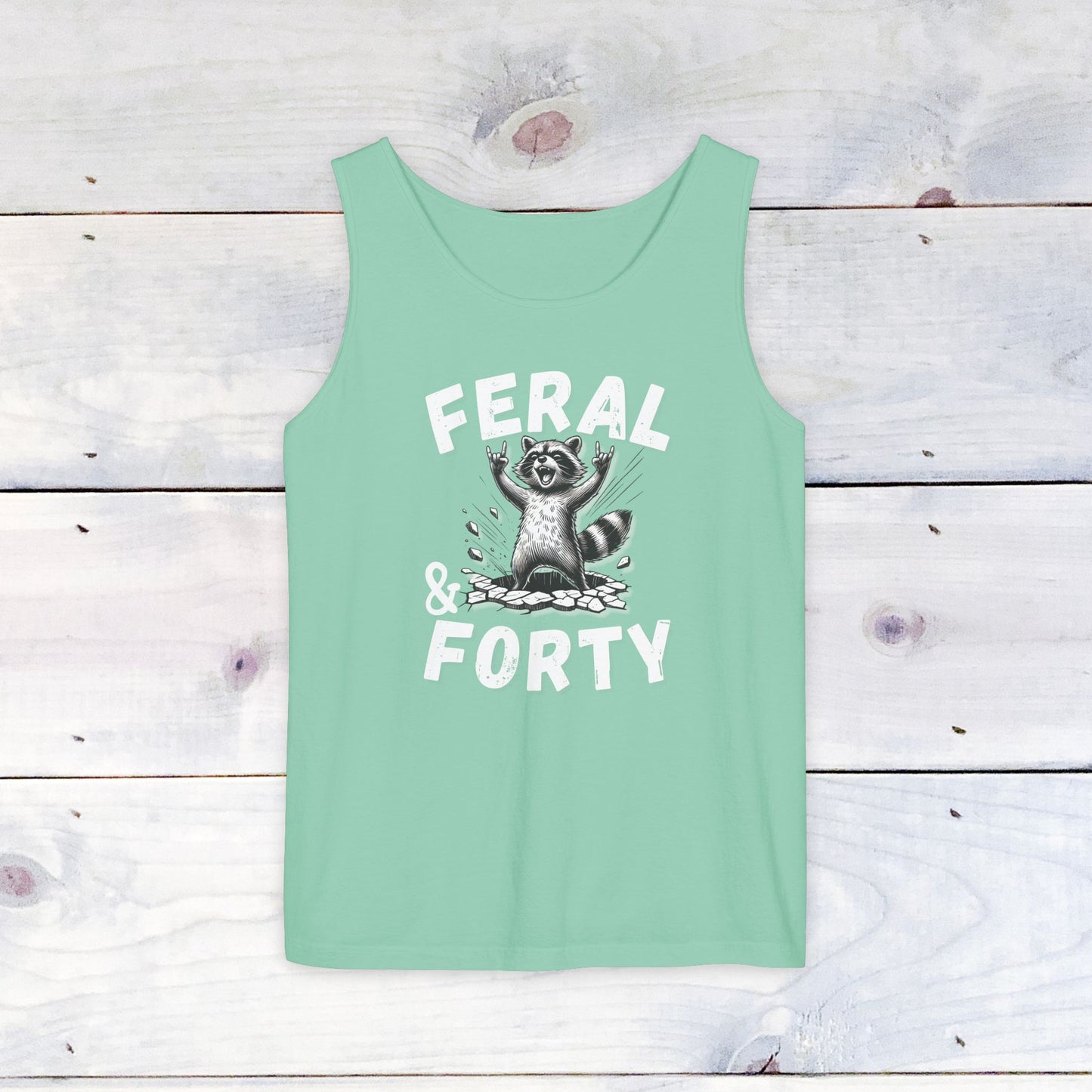 Feral & Forty Rockin' Comfort Colors Tank Top
