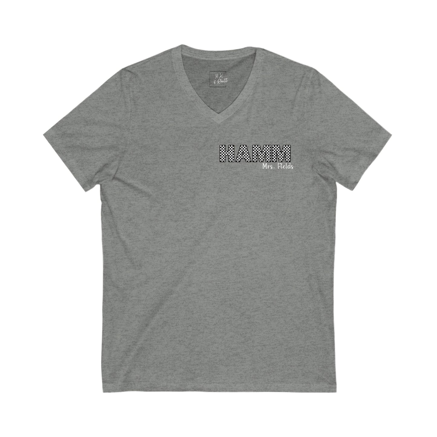 Personalized Pre-K Hamm Teacher V-Neck Tee