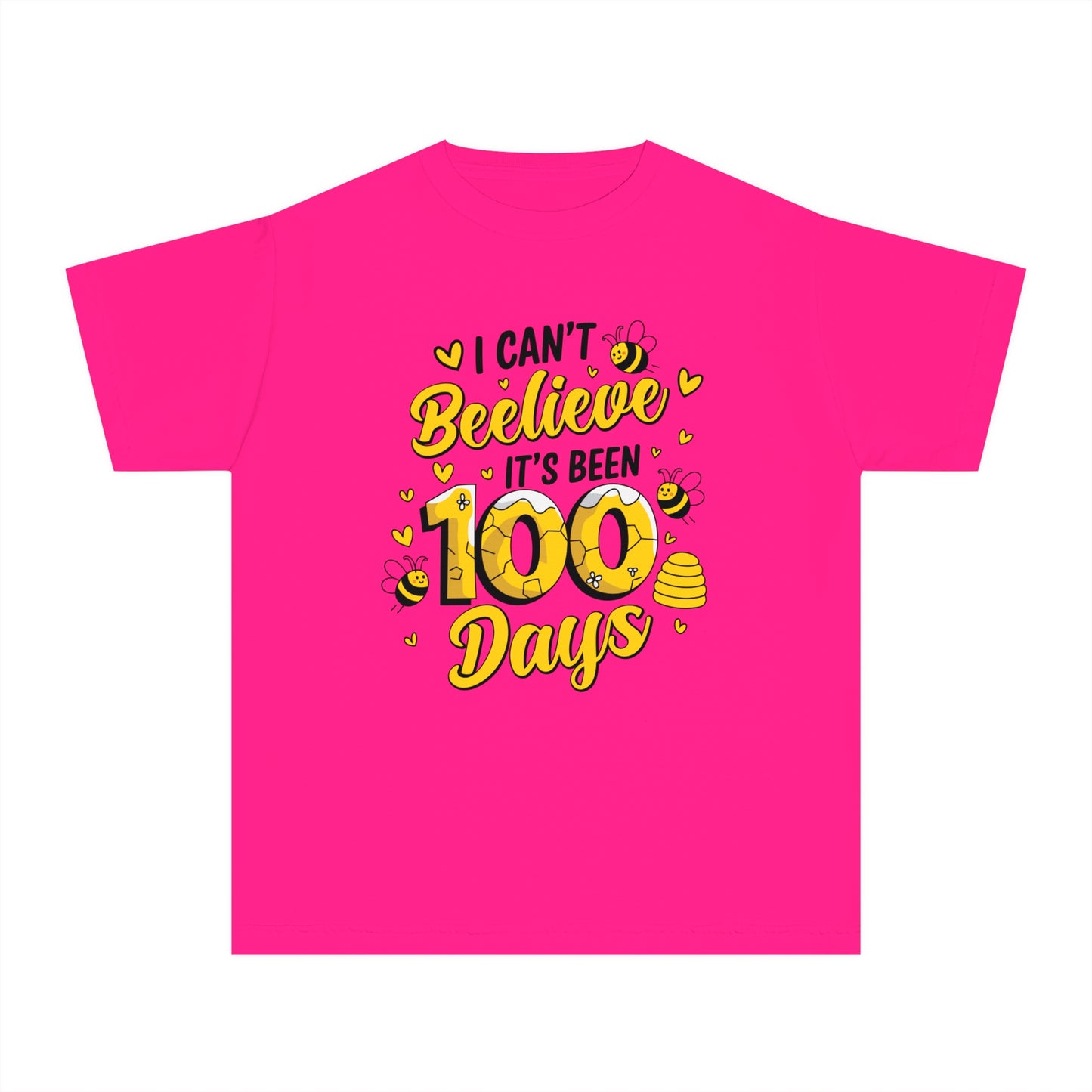 Youth I Can't Beelieve 100 Days Comfort Colors Tee