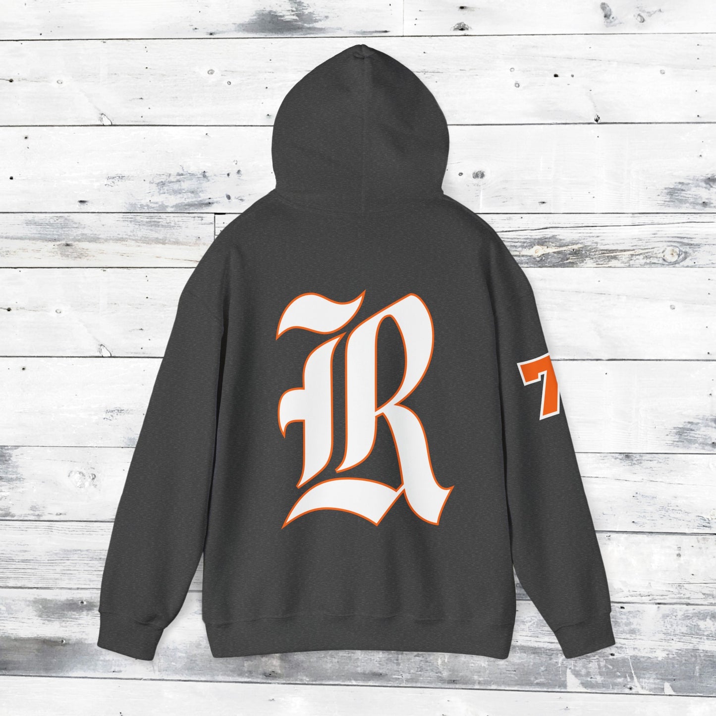 Custom Number Sleeve Jackets Stinger Hoodie Front - Old School R back
