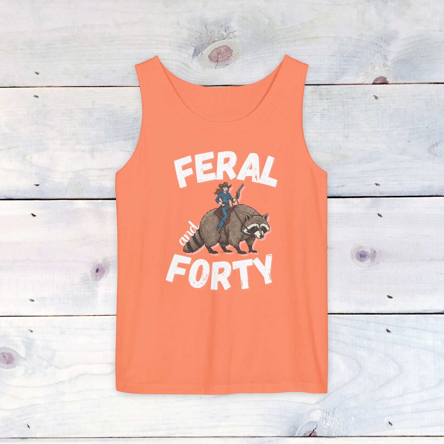 Feral & Forty Wild West Comfort Colors Tank Top