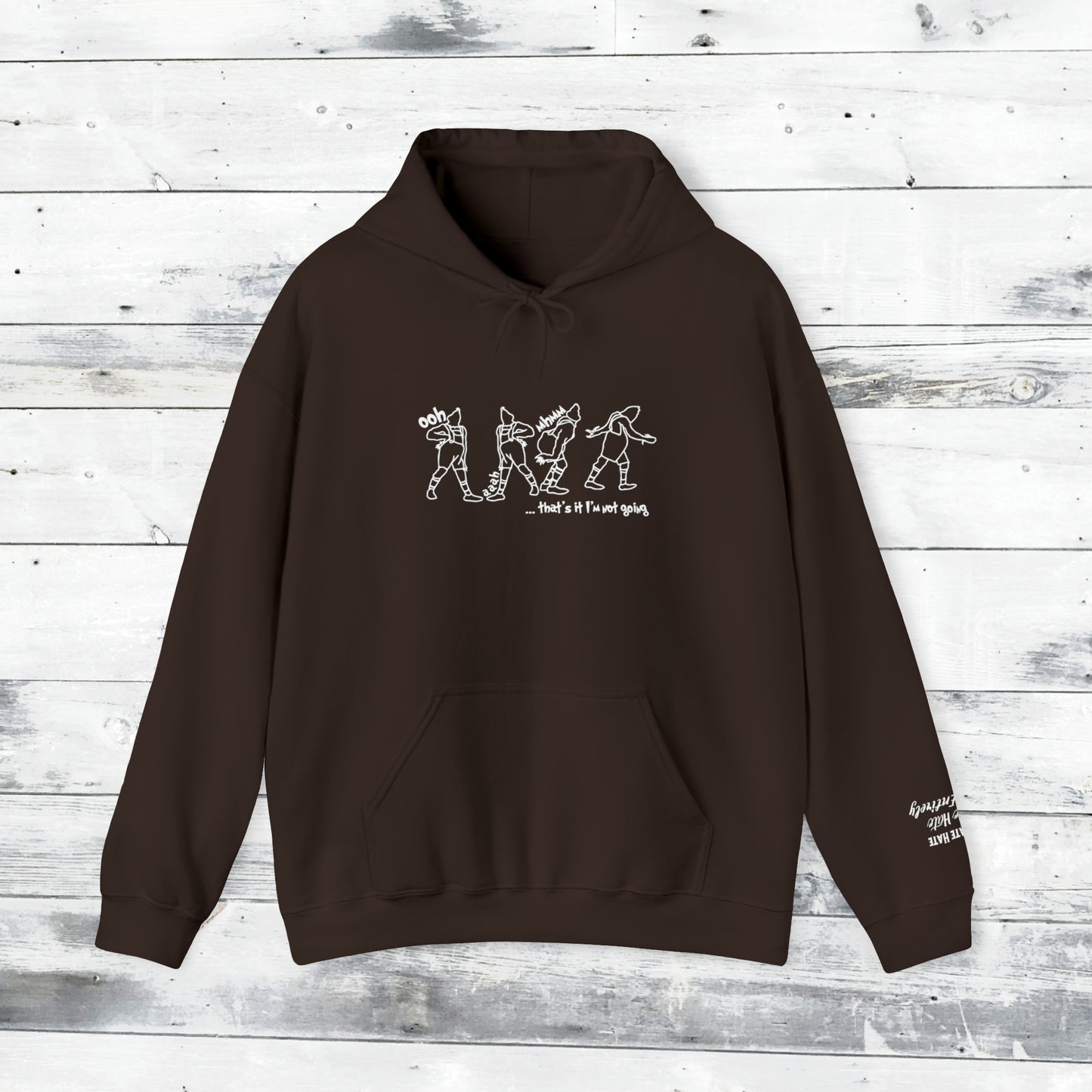 GRINCH HOODIE - LOATHE ENTIRELY QUOTE LEFT CUFF