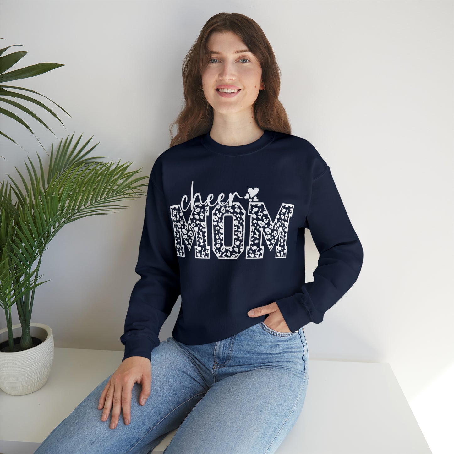 Cheetah Cheer Mom Sweater