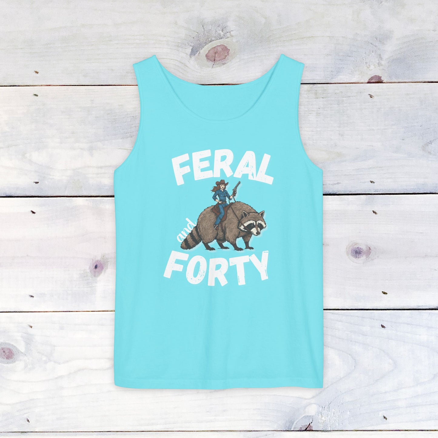 Feral & Forty Wild West Comfort Colors Tank Top