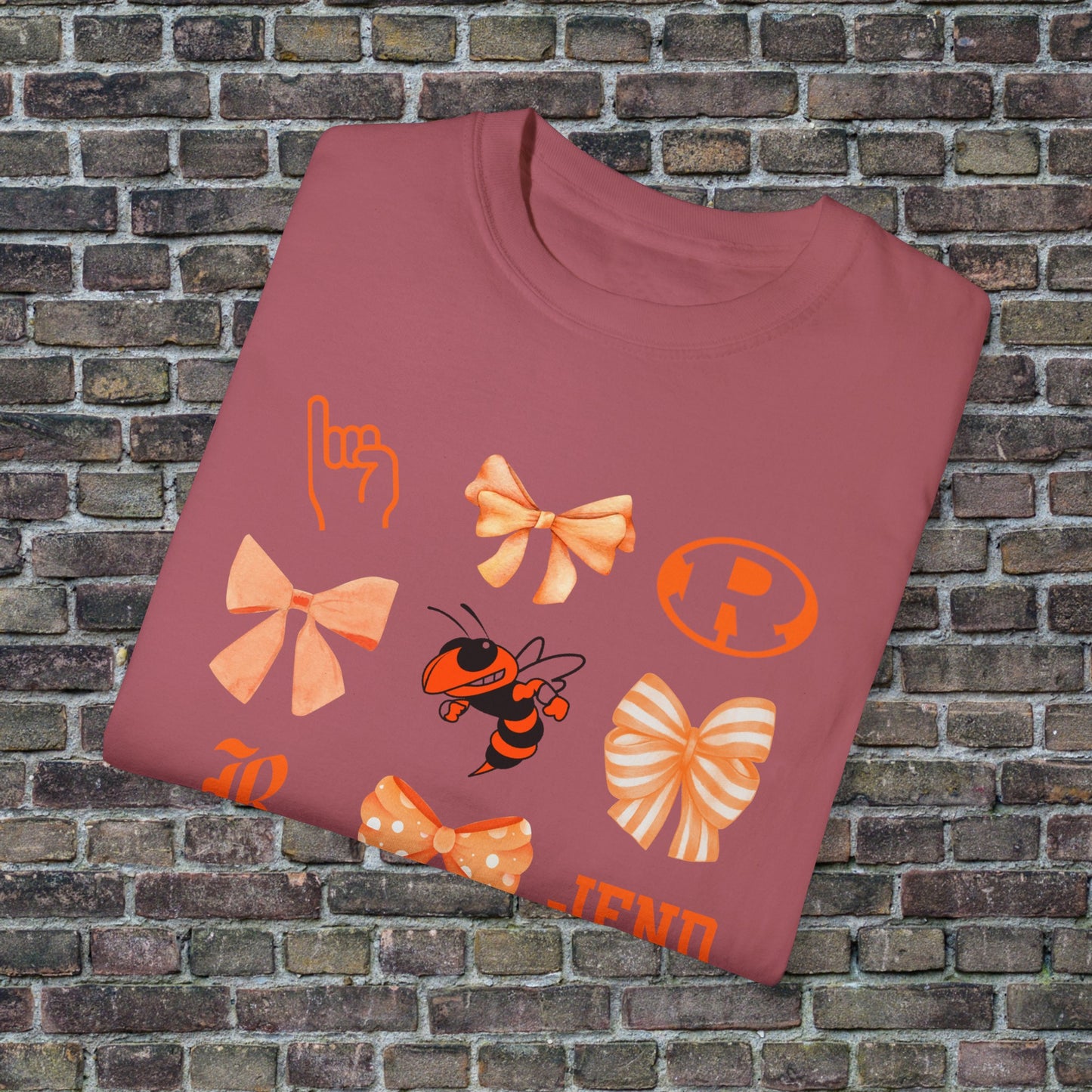 Rockwal Yellowjacket Bow Comfort Colors T