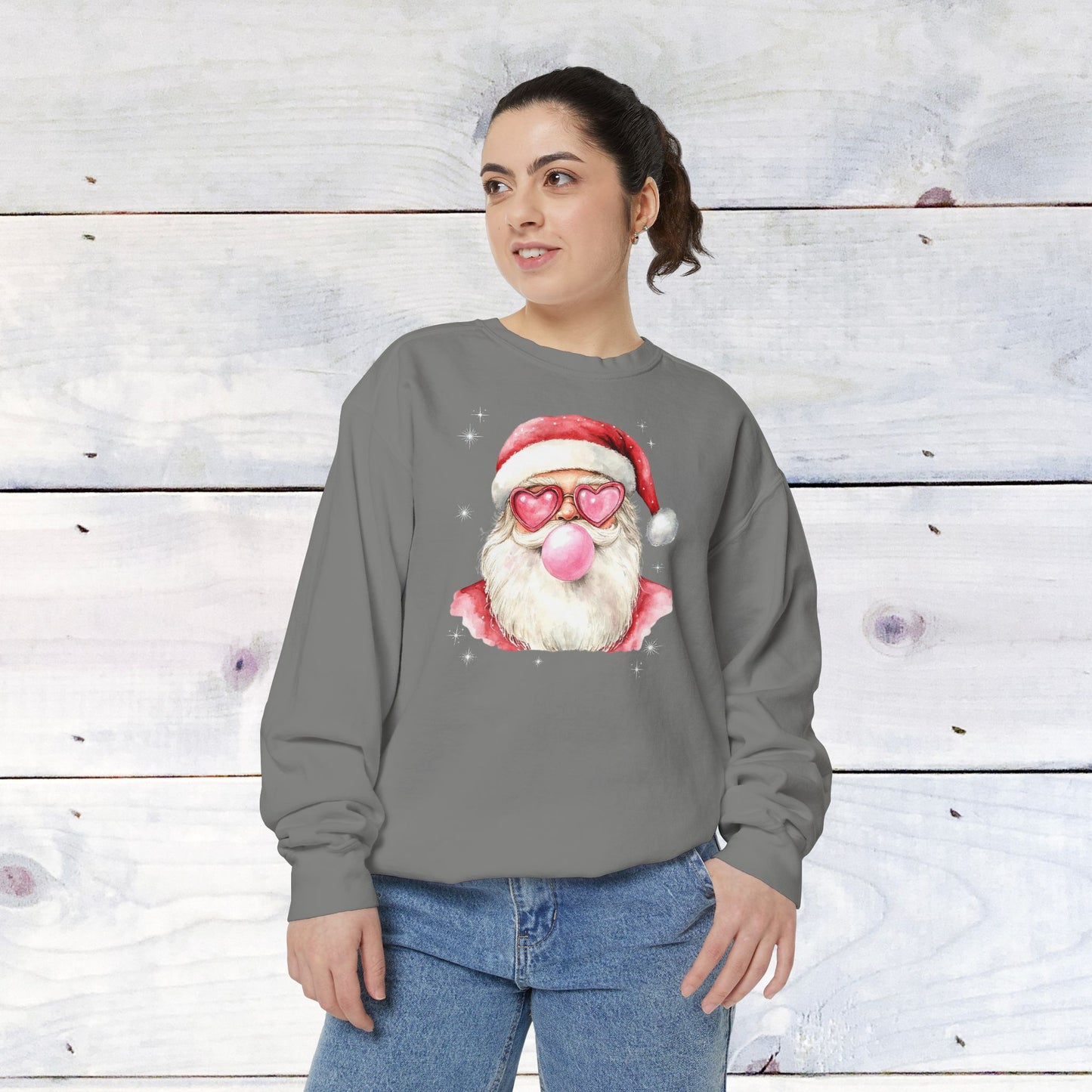 Bubble Gum Santa Comfort Colors Santa