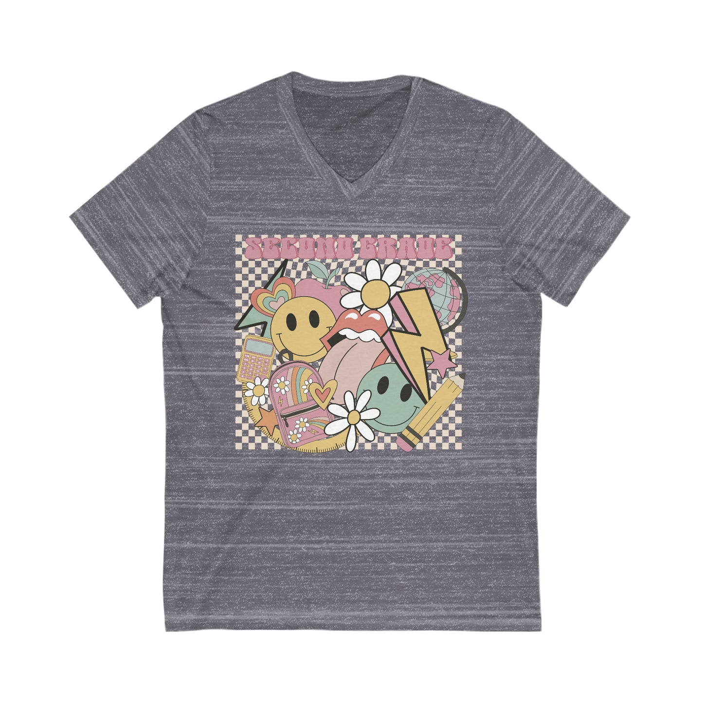 Second Grade Fun Unisex V-Neck Tee