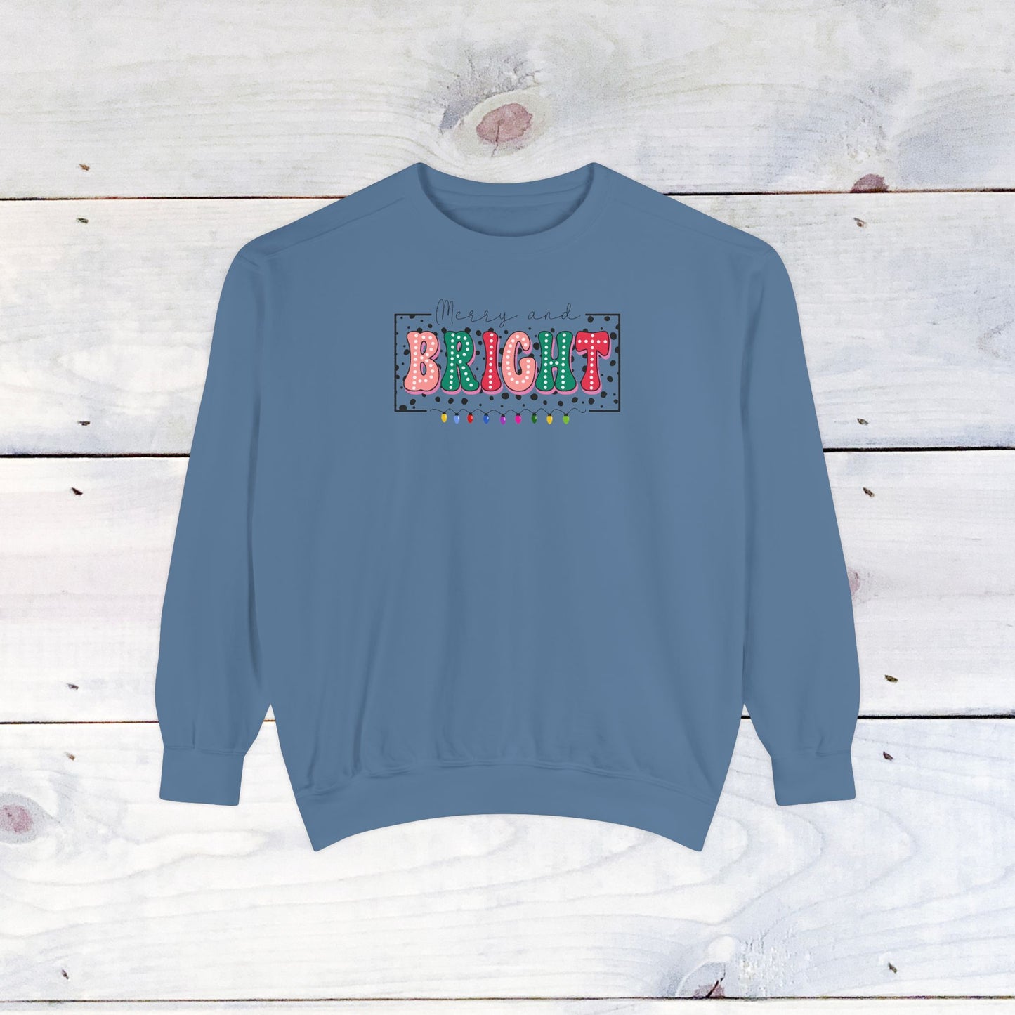 Merry & Bright Comfort Colors Sweater