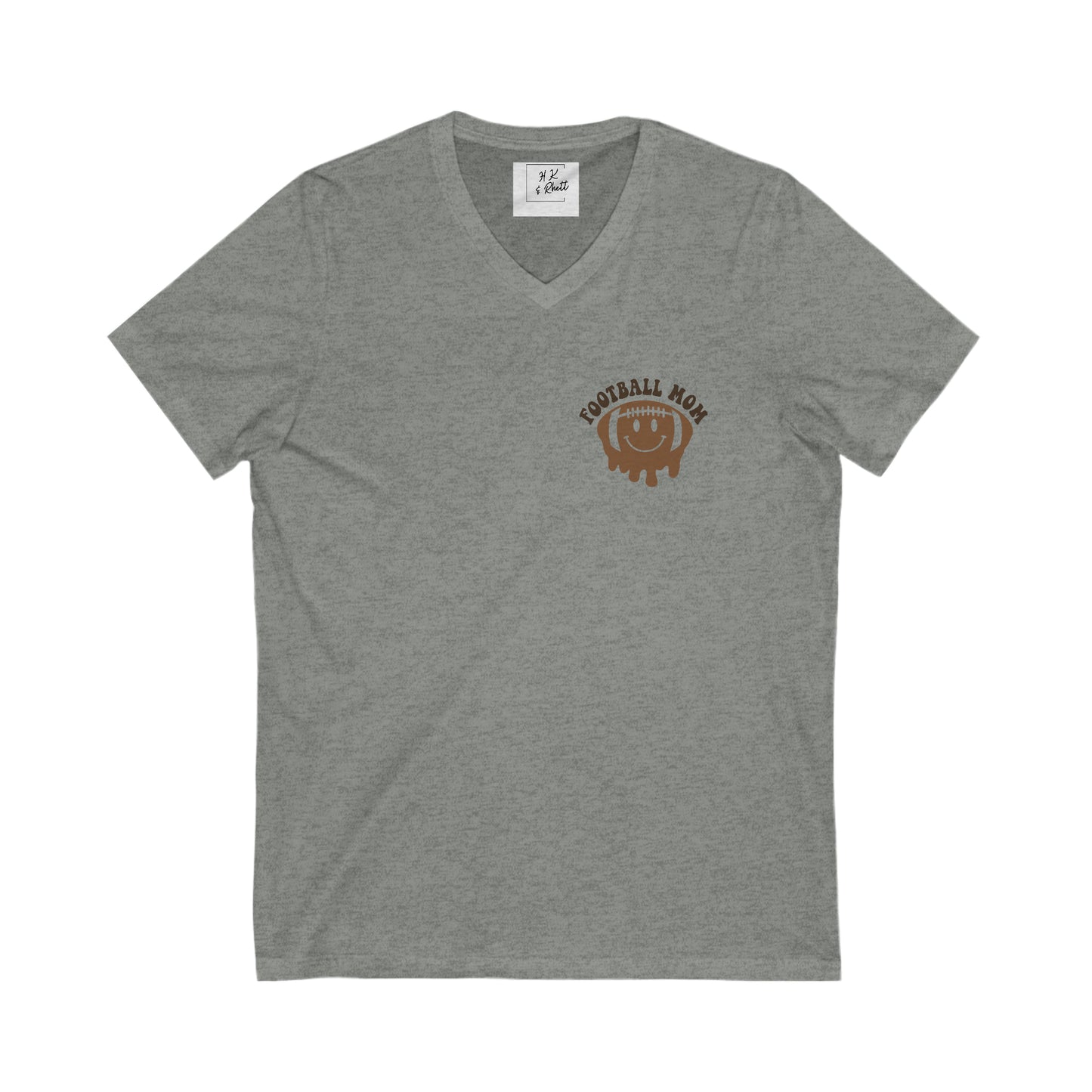 Football Mom V-Neck Tee