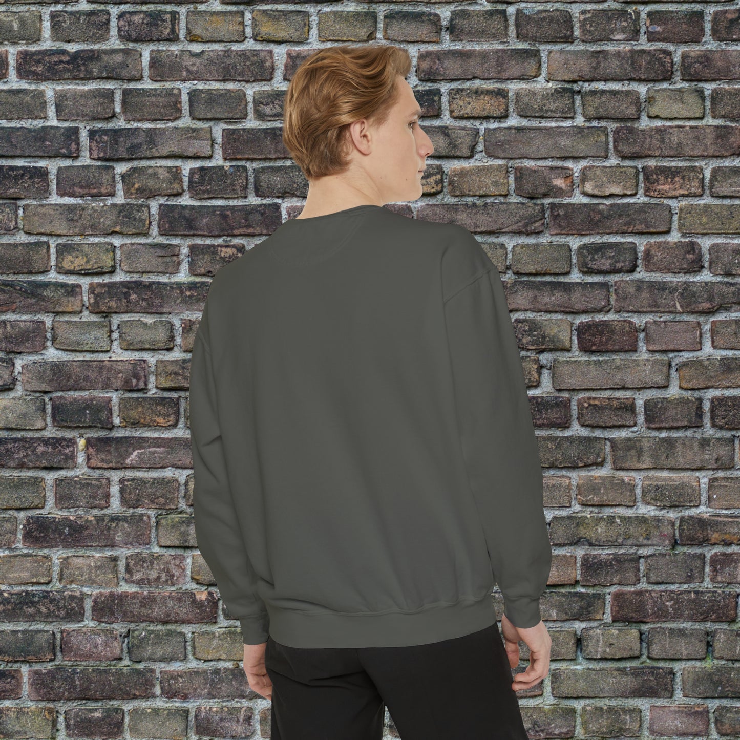 Game Day Comfort Colors Sweater - Brown Text
