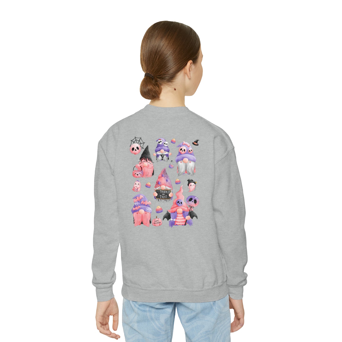Girls Youth Halloween Gnome Sweater 2