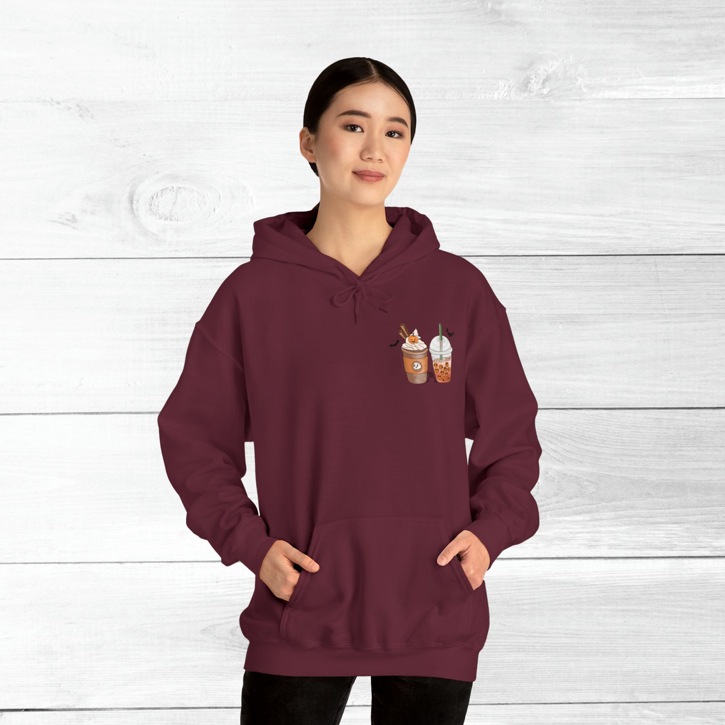 Halloween Coffee Hoodie - Hocus Pocus I need Coffee to Focus Back