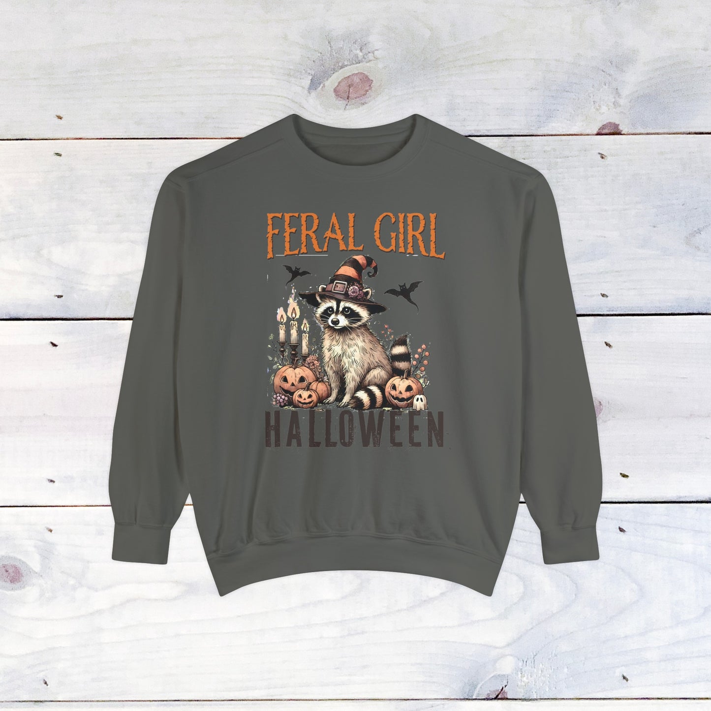 Feral Girl Halloween Comfort Colors Sweater