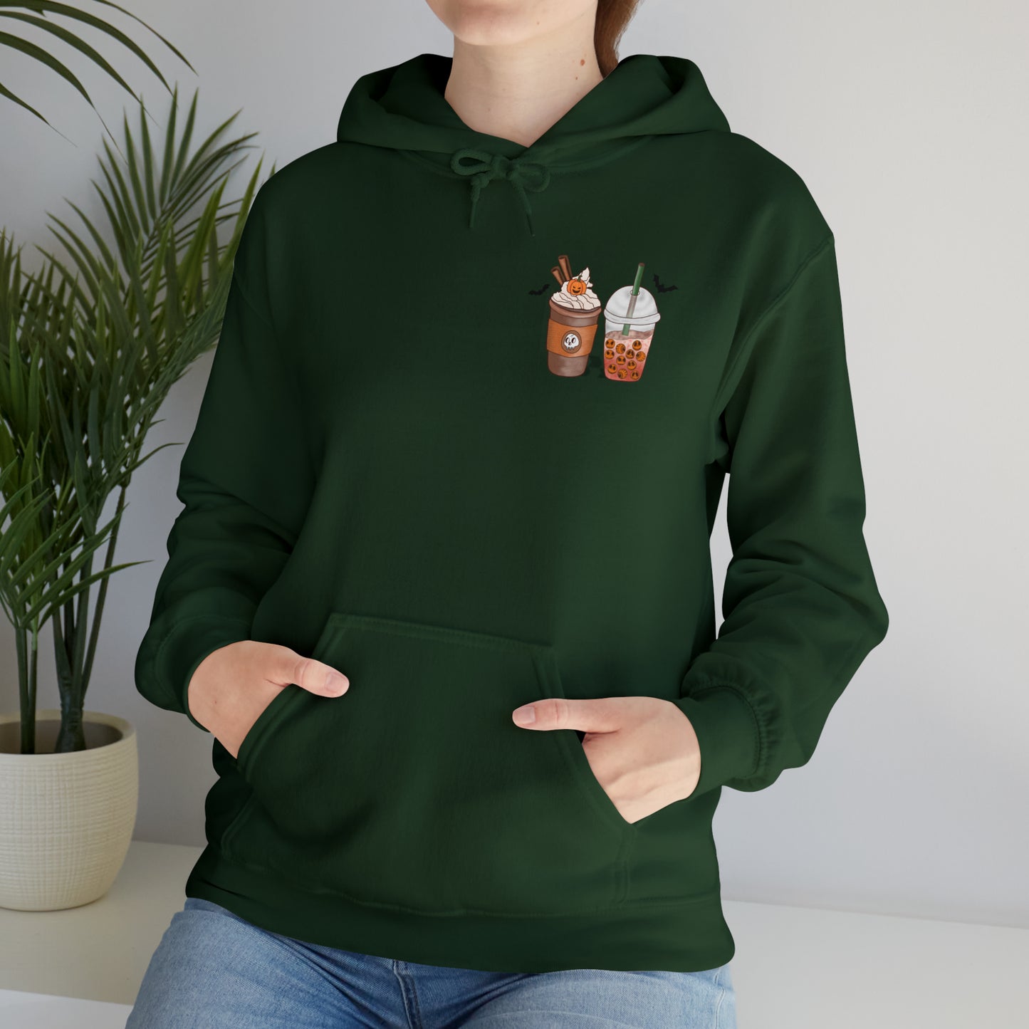 Halloween Coffee Hoodie - Hocus Pocus I need Coffee to Focus Back