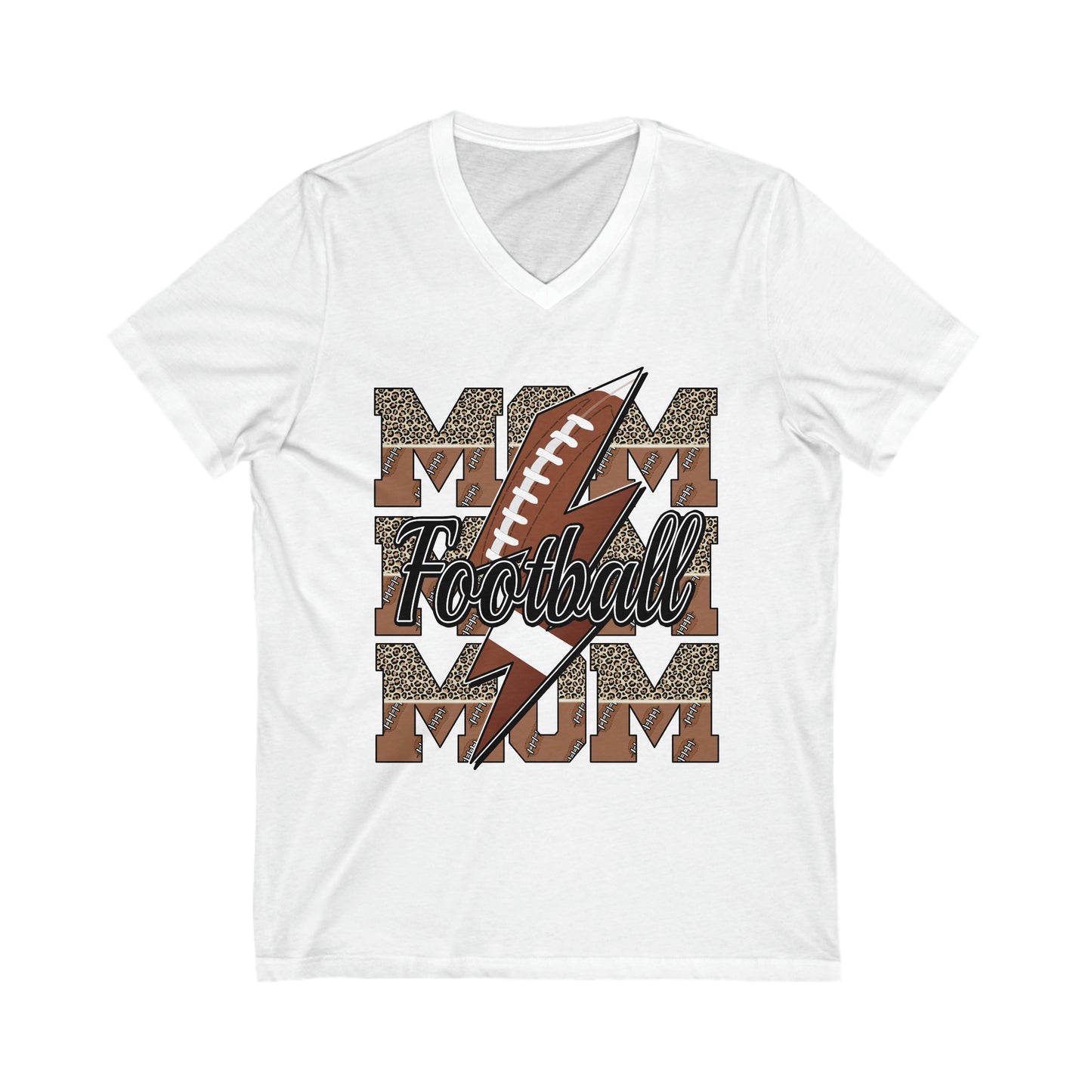 Fun Football Mom V Neck