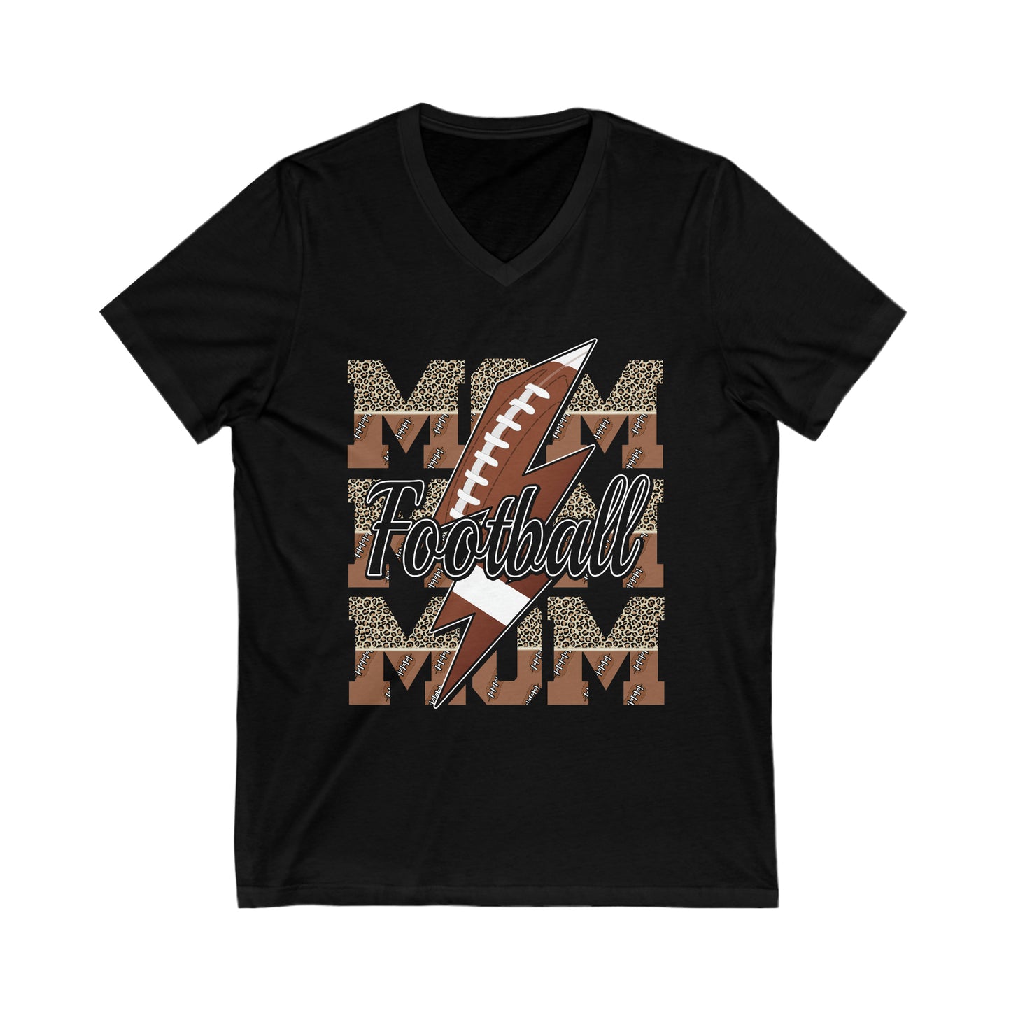 Fun Football Mom V Neck